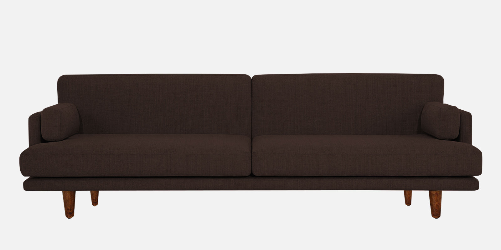 Ricky Fabric 3 Seater Sofa In Coffee Brown Colour - Febonic Living