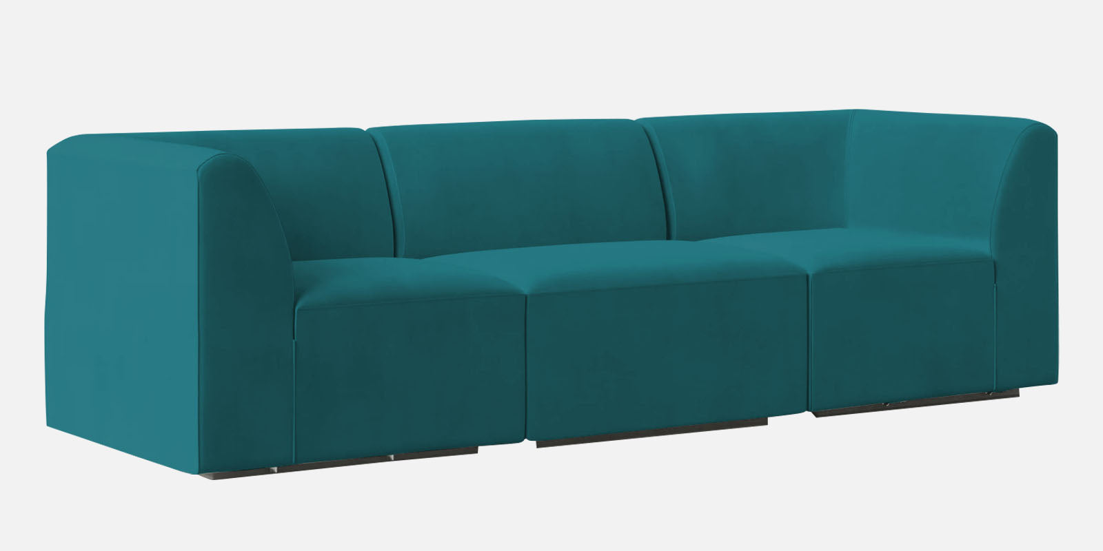 Bufa Velvet 3 Seater Sofa in Arabian green Colour