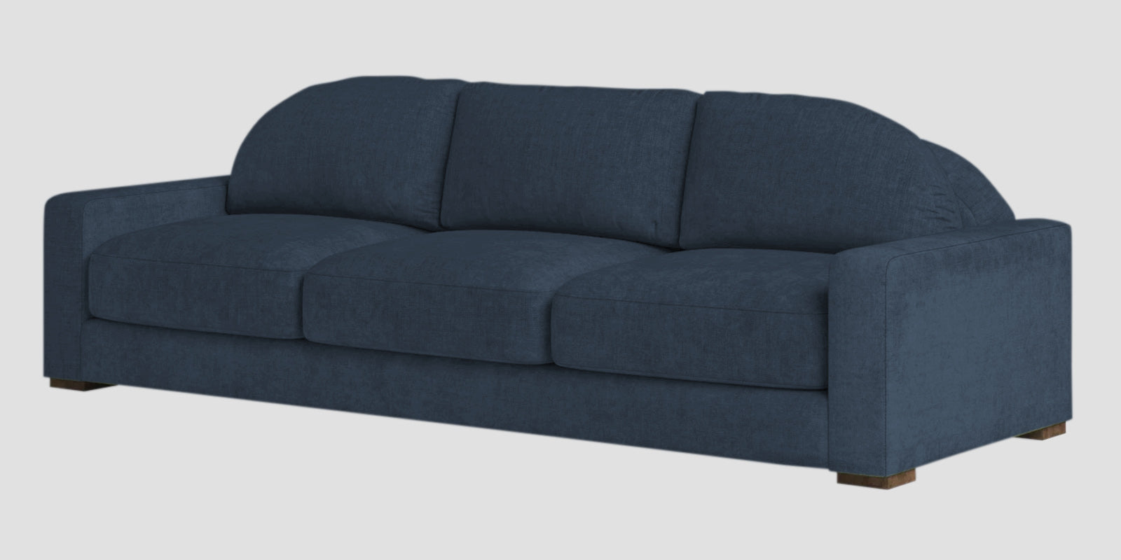 Dara Fabric 3 Seater Sofa In Denim Blue Colour - Febonic Living