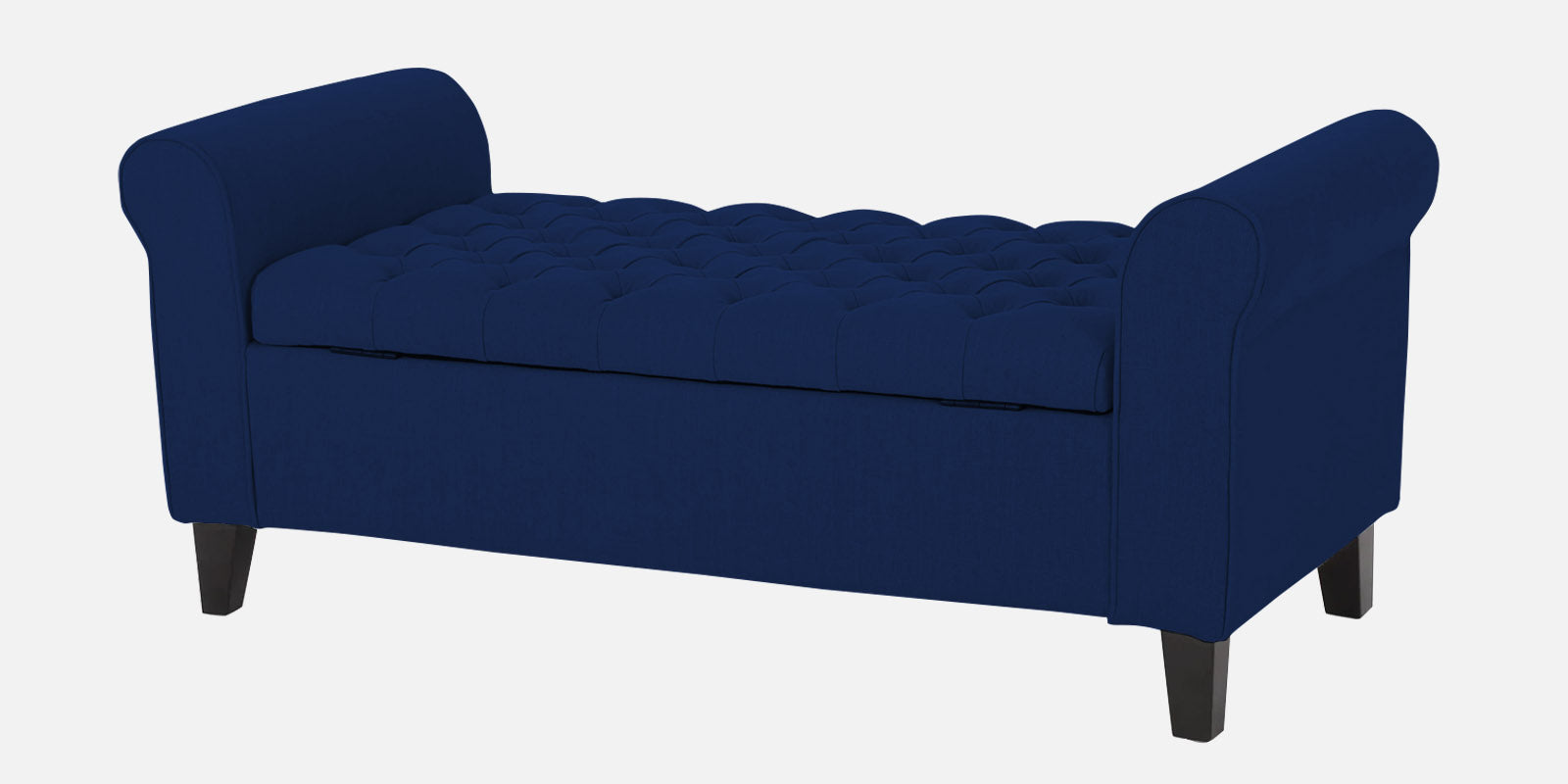 Nowia Fabric 3 Seater Recamier In Royal Blue Colour With Storage - Febonic Living