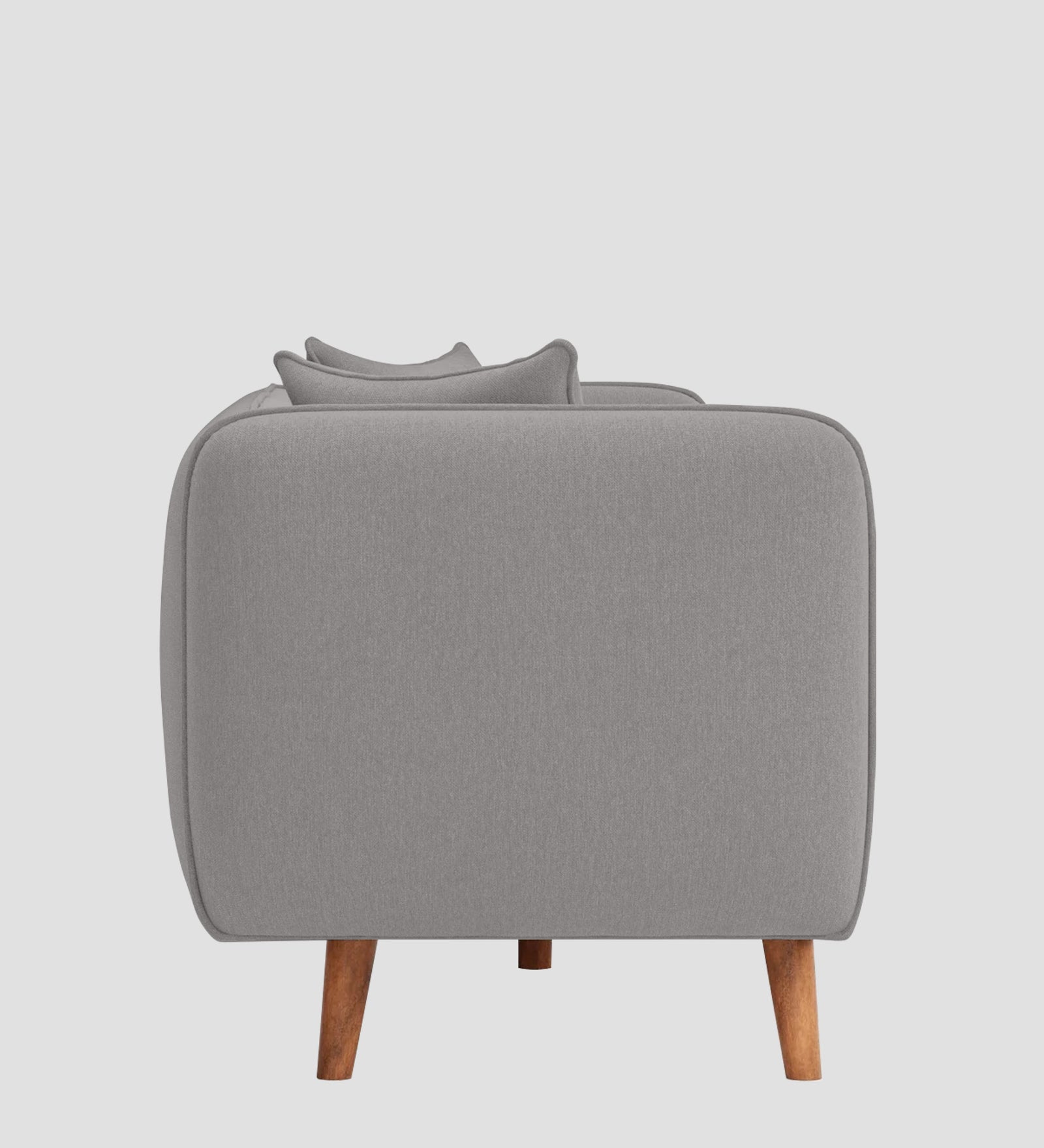 Reva Fabric 1 Seater Sofa In Silver Grey Colour - Febonic Living