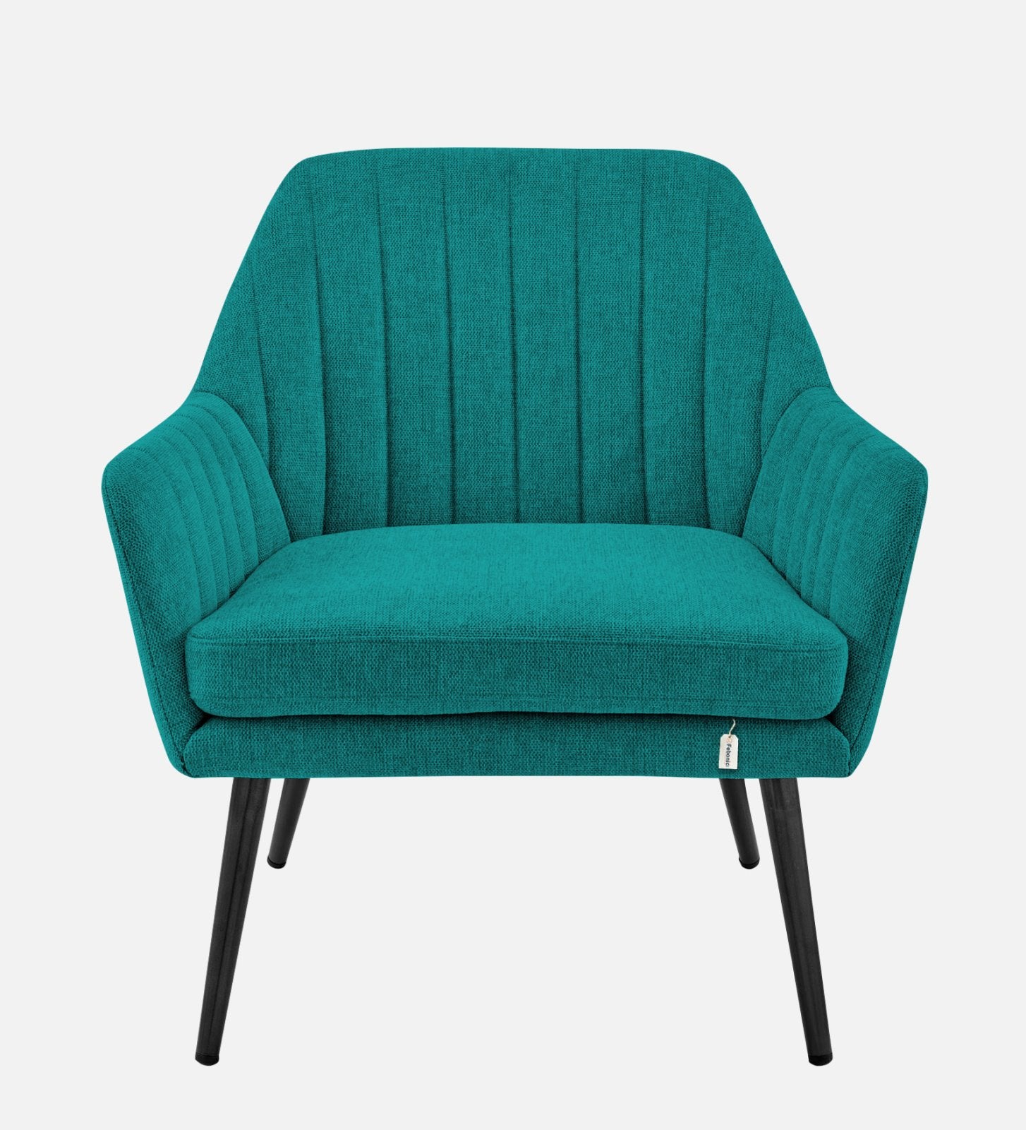 Bella Fabric Arm Chair In Sea Green Colour - Febonic Living