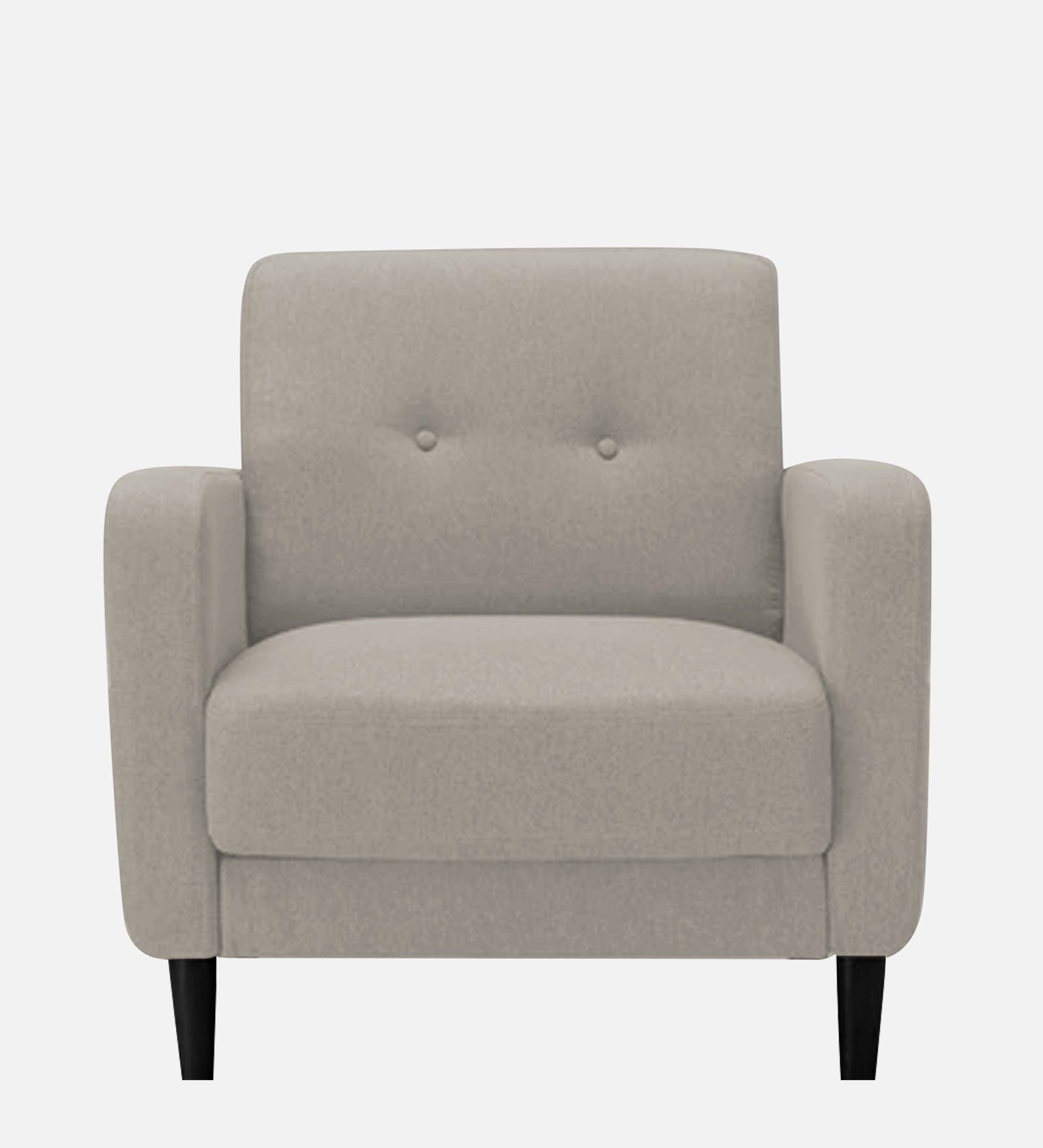 Marq Fabric 1 Seater Sofa in Ash Grey Colour