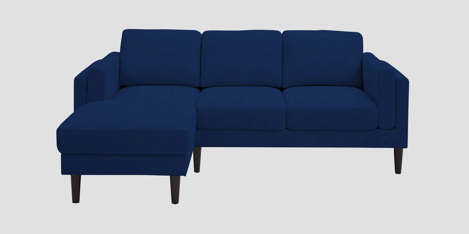 Creata Fabric RHS Sectional Sofa (2+Lounger) In Royal Blue Colour Febonic Living