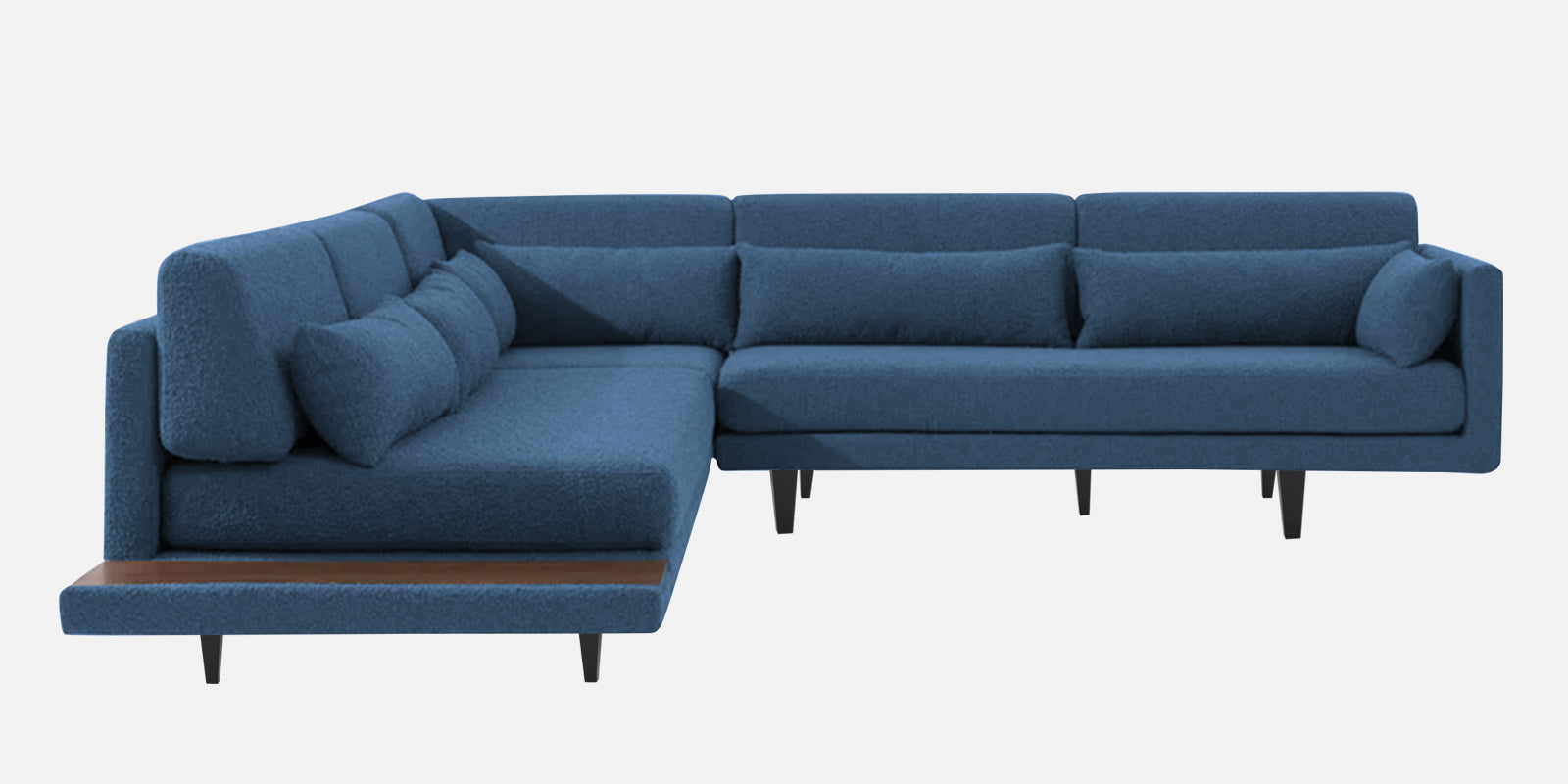 Malta Fabric 6 Seater RHS Corner Sofa In Light Blue Colour - Febonic Living