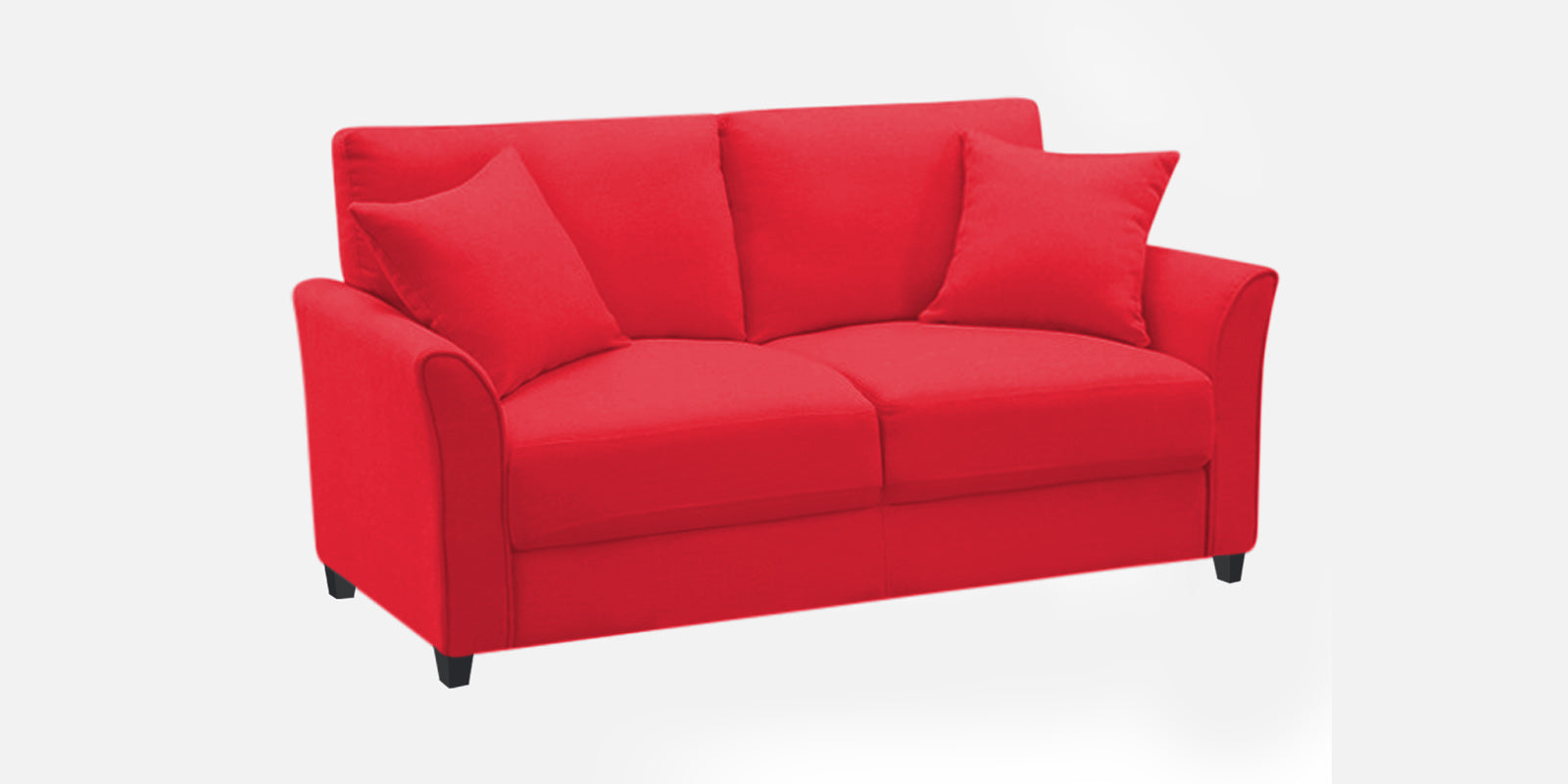 Daroo Velvet 2 Seater Sofa In Ox Blood Maroon Colour - Febonic Living