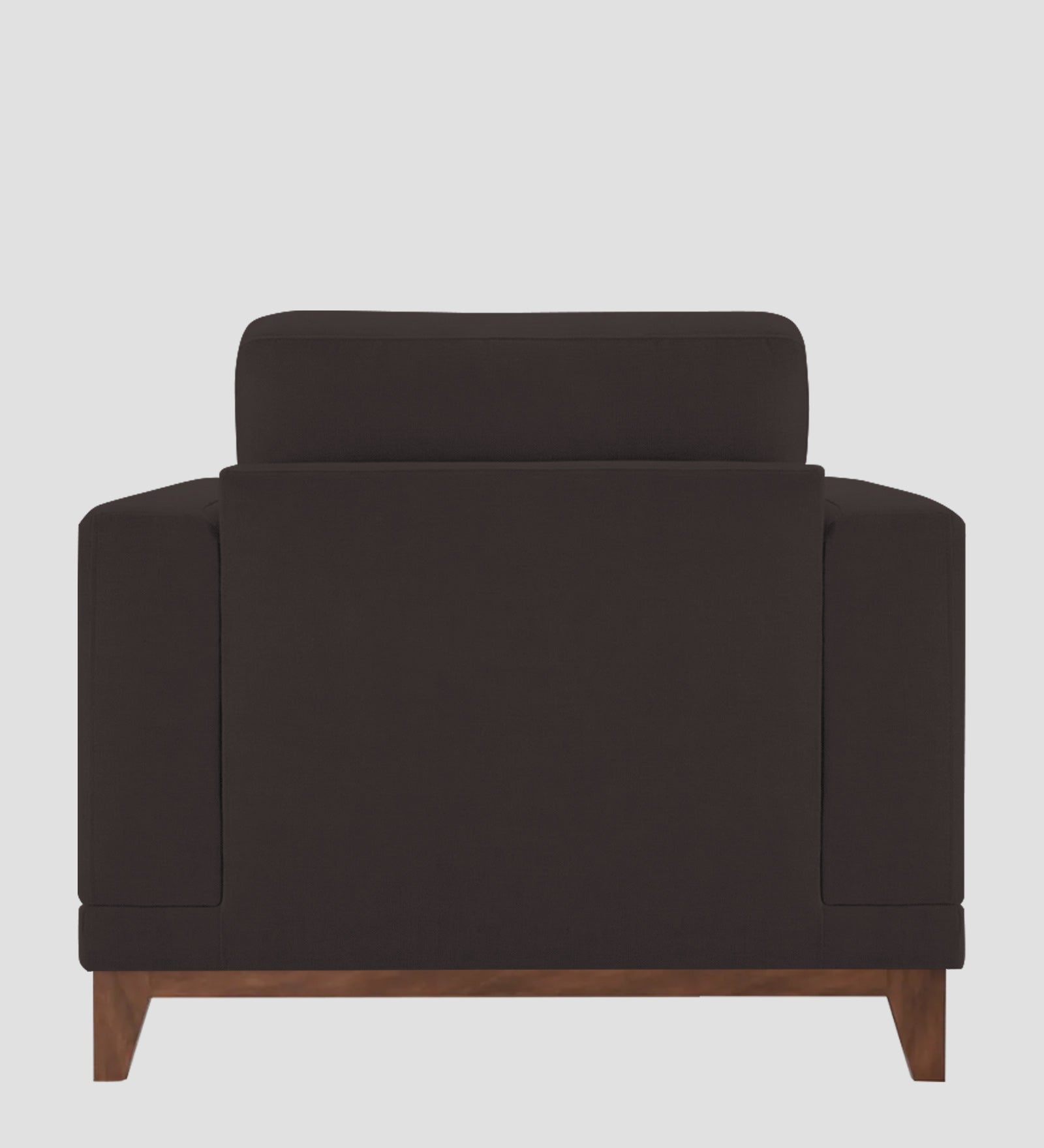Esha Fabric 1 Seater Sofa In Pebble Brown Colour - Febonic Living