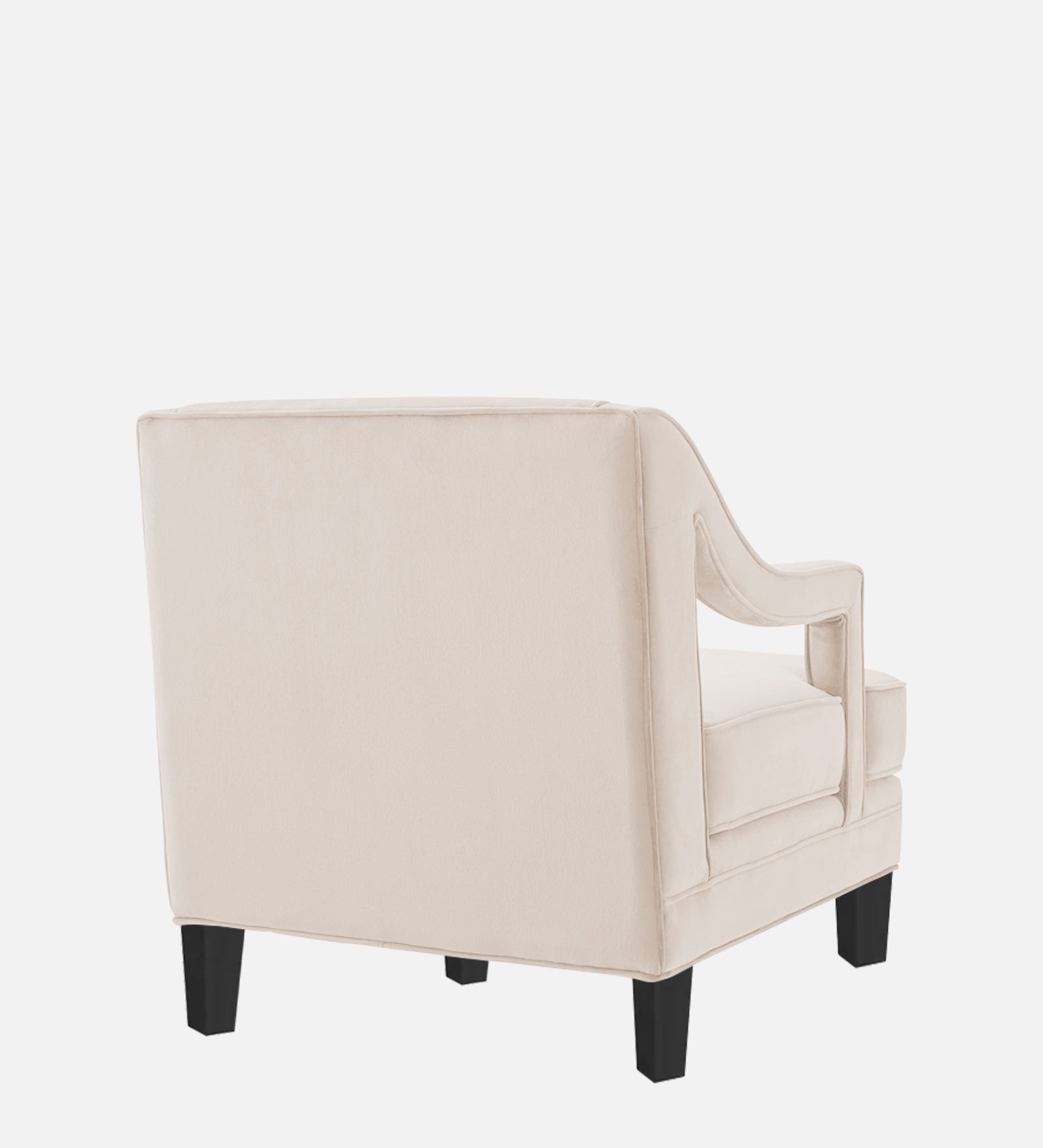 Daffy Velvet 1 Seater Sofa In Camel Beige Colour - Febonic Living