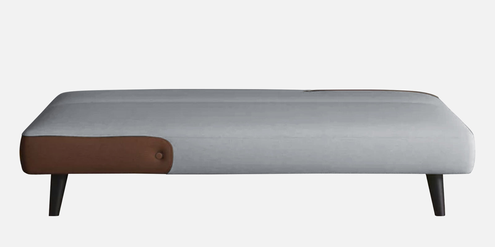 Vedan Fabric 3 Seater Convertible Sofa Cum Bed In Coin Grey Colour - Febonic Living