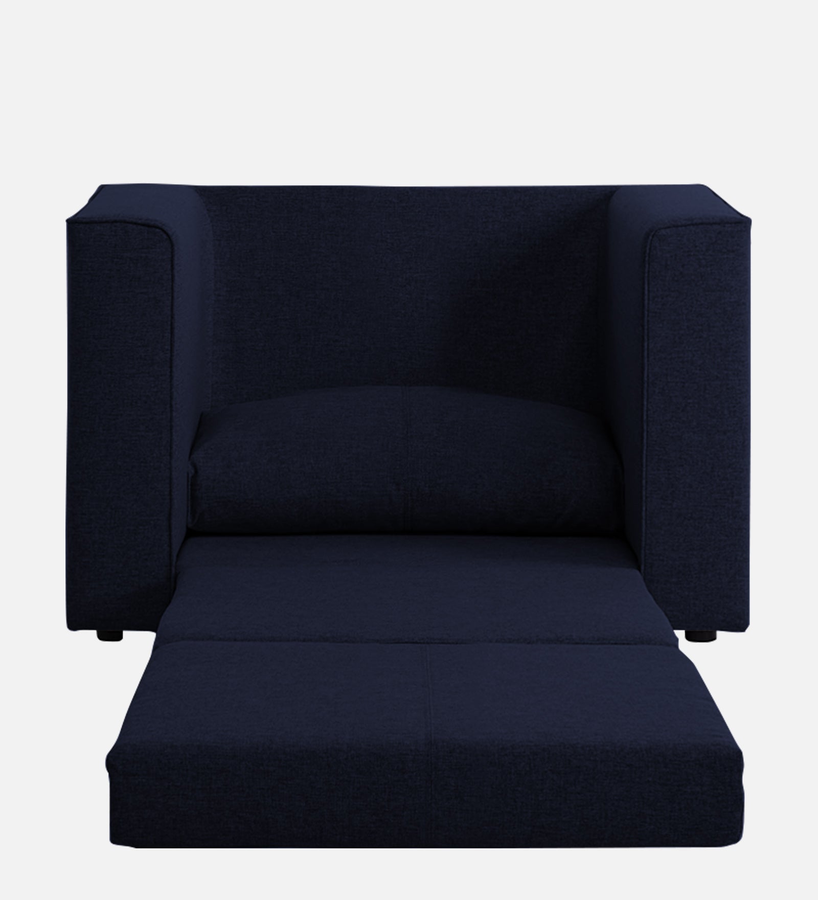 Kenia Fabric 1 Seater Foldable Sofa Cum Bed In Royal Blue Colour - Febonic Living