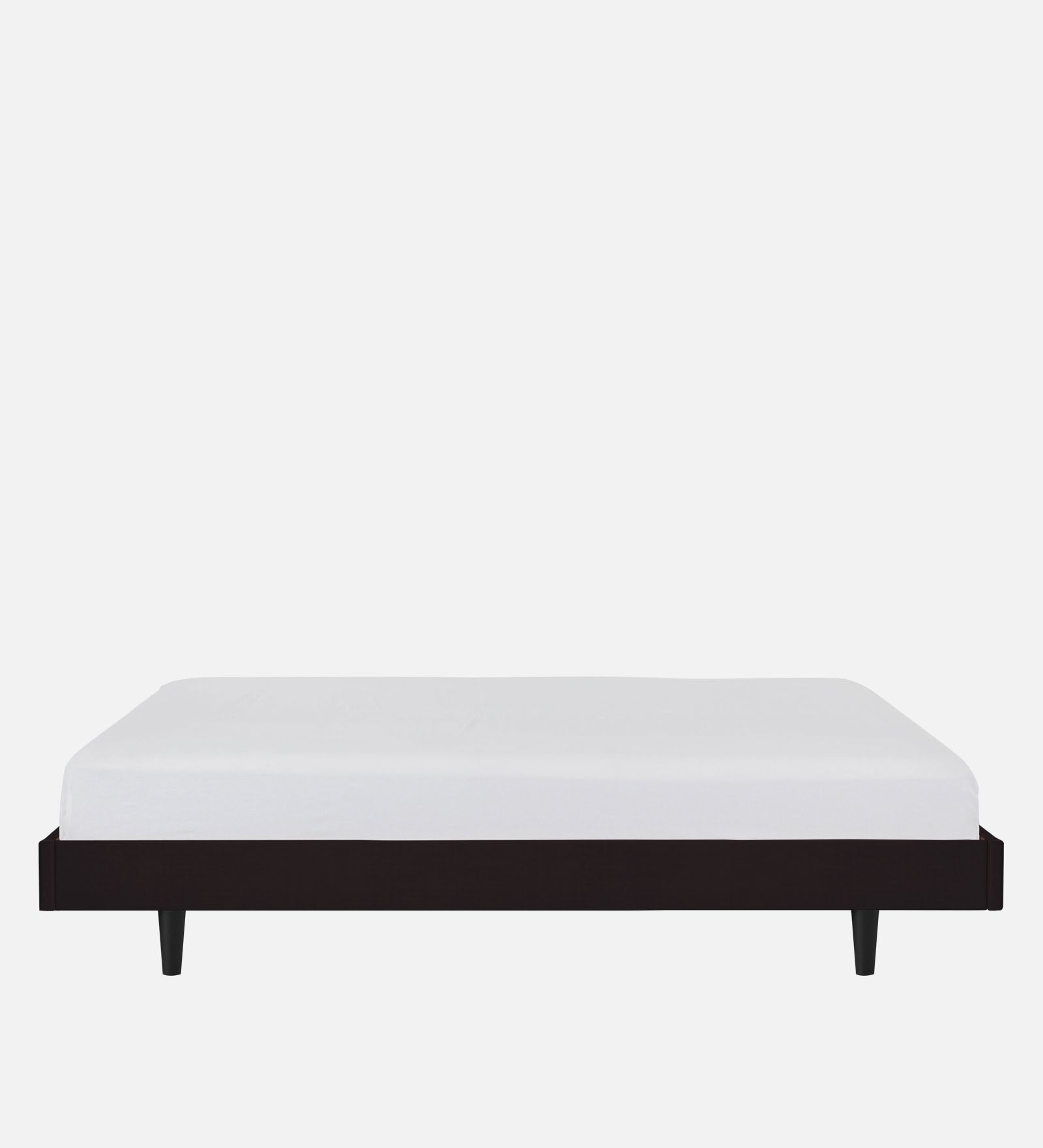 Basi Fabric Queen Size Bed In Cara Brown Colour - Febonic Living