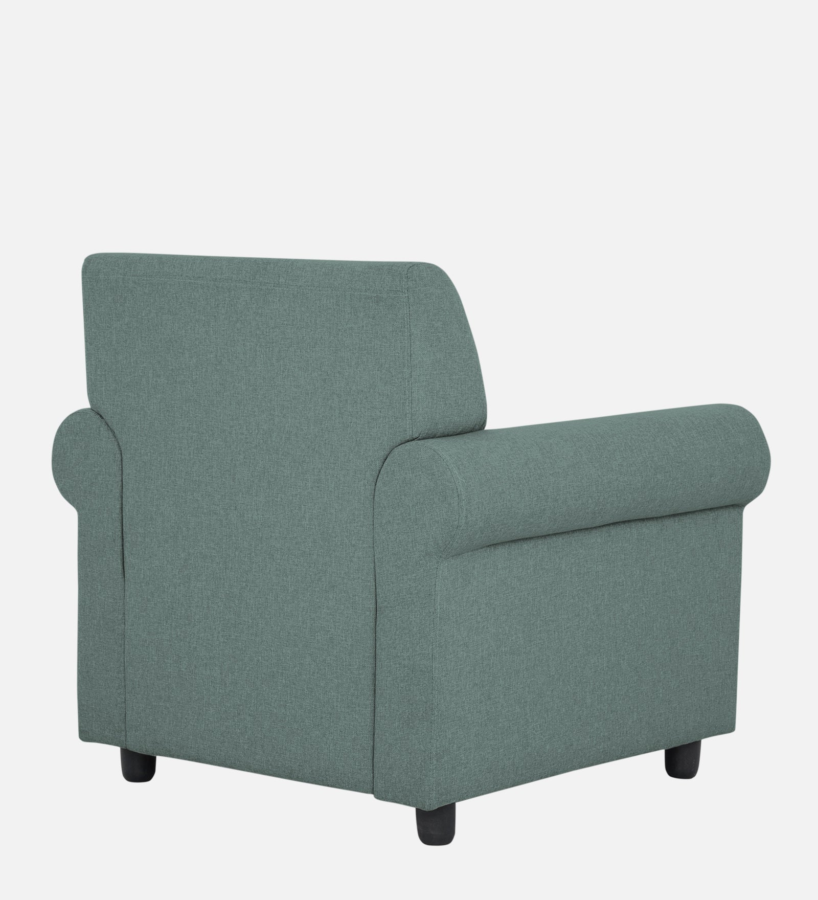 Ribby Fabric 1 Seater Sofa In Suka Blue Colour - Febonic Living