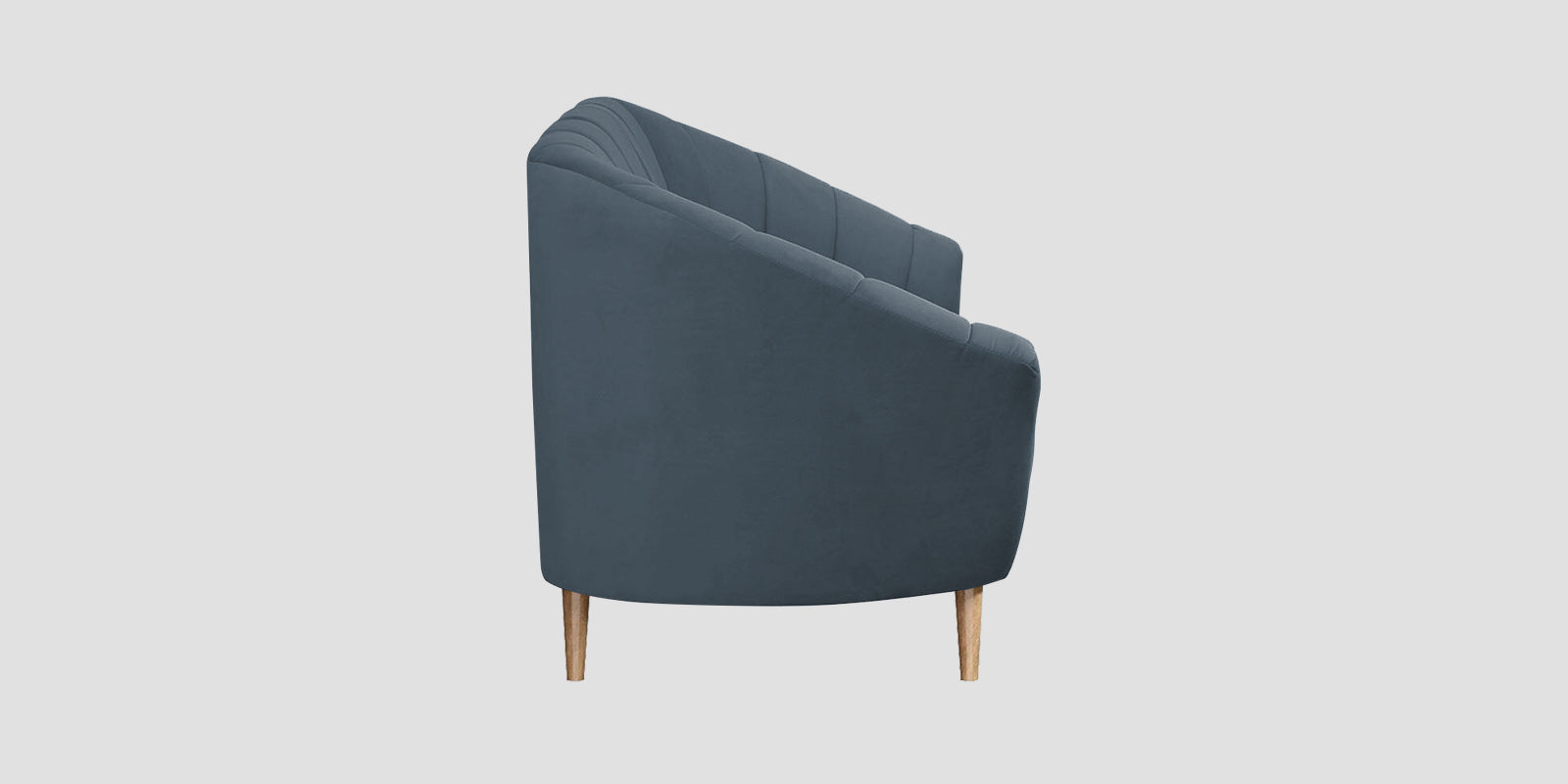 Kaylee Velvet 2 Seater Sofa In Oxford Blue Colour - Febonic Living