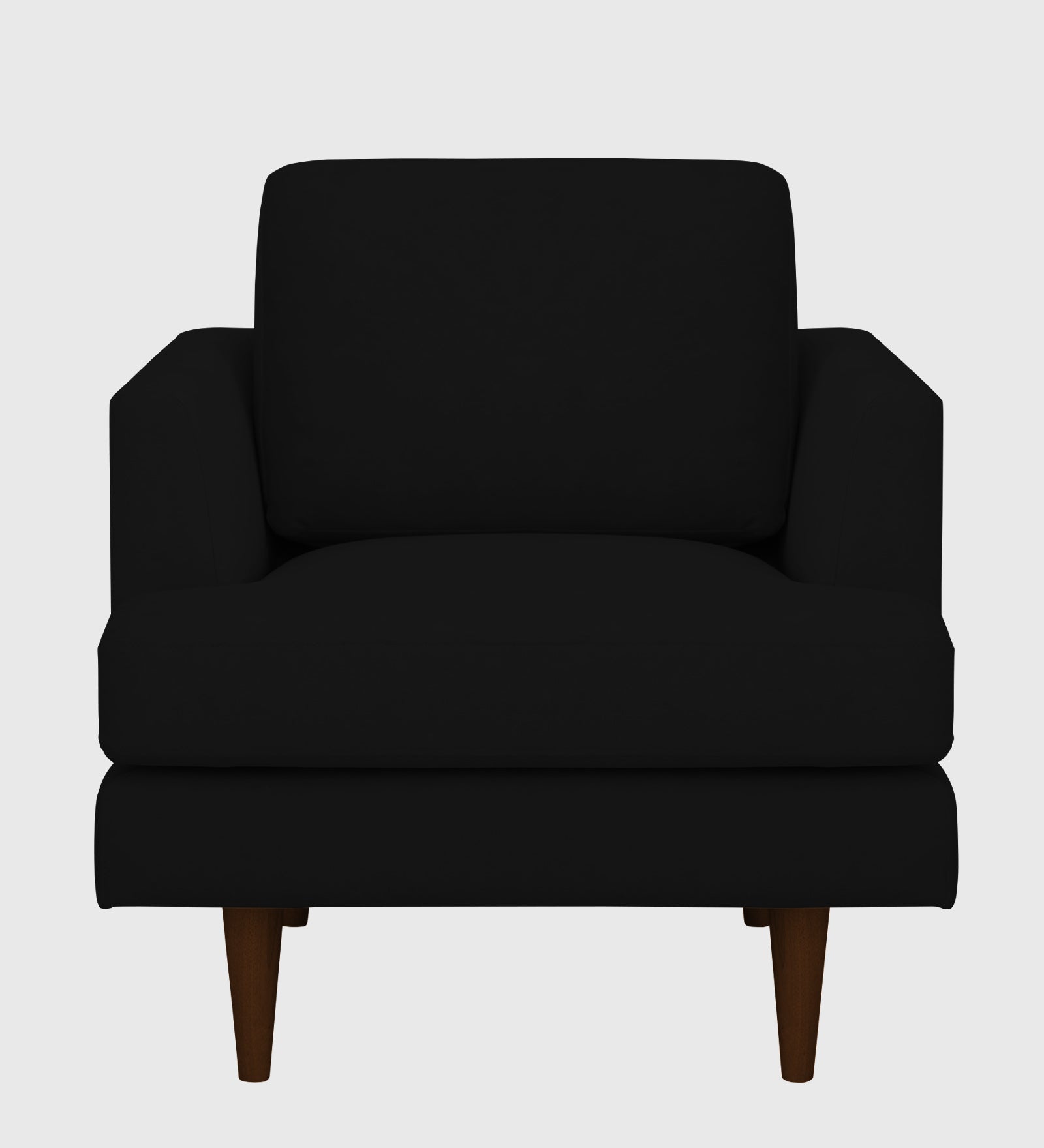 Motra Velvet 1 Seater Sofa In Adam Black Colour - Febonic Living