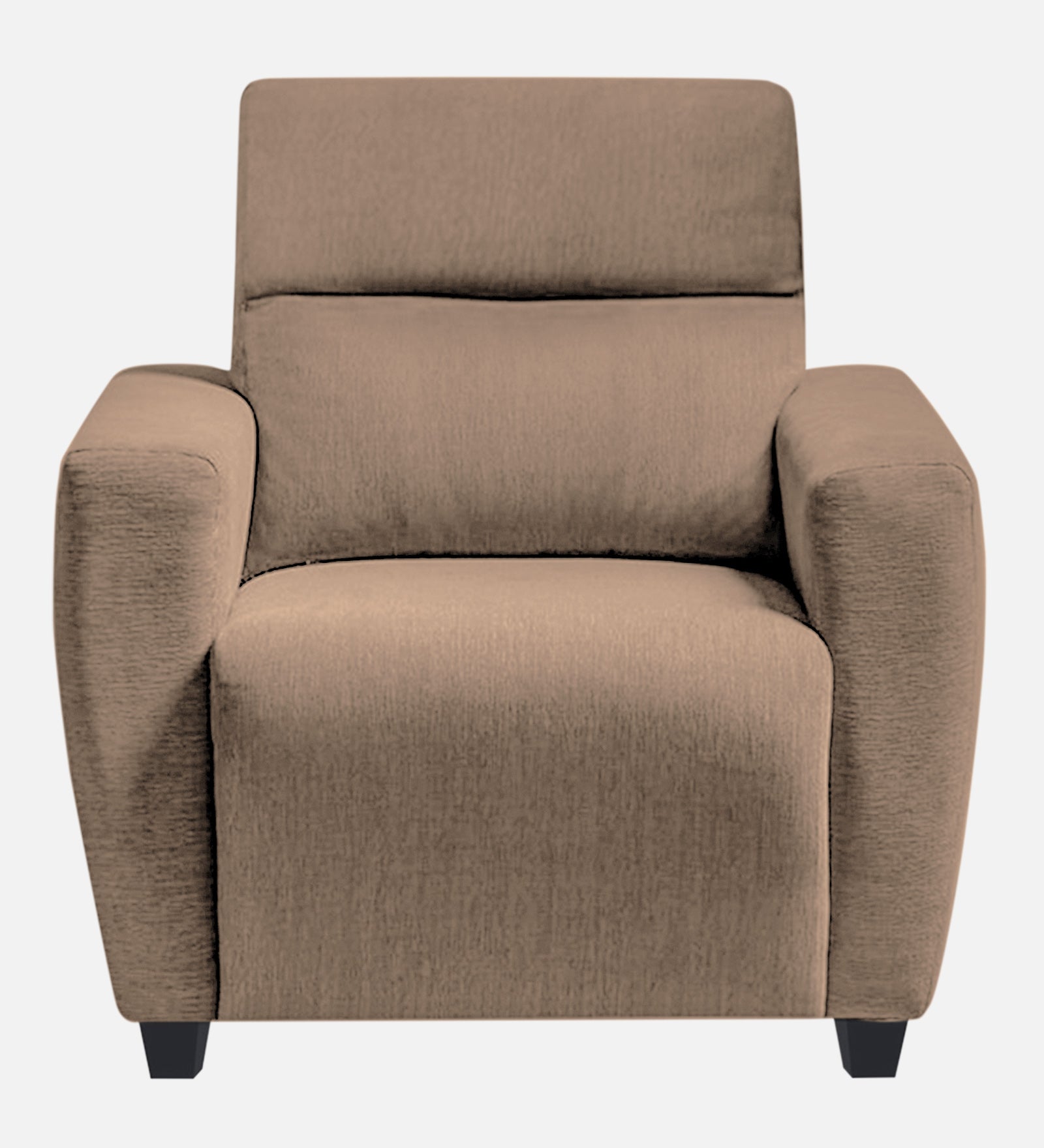 Bakadi Fabric 1 Seater Sofa In Cookie Beige Colour - Febonic Living