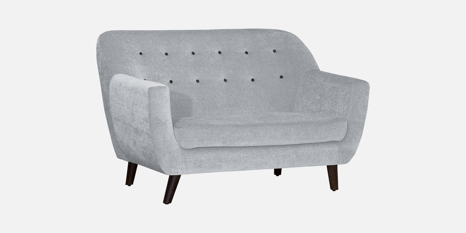 German Fabric 2 Seater Sofa In Coin Grey Colour - Febonic Living