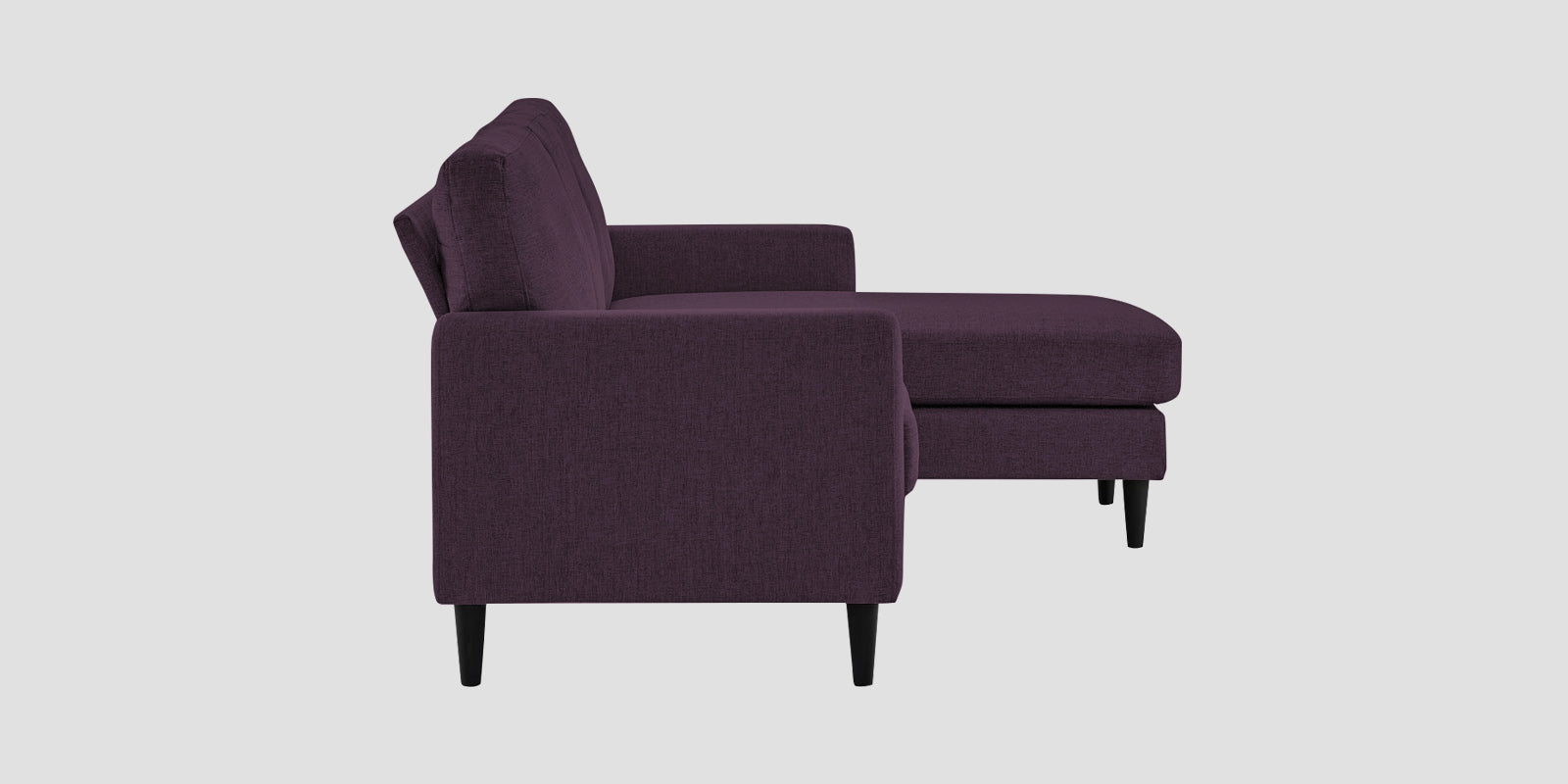 Romie Fabric LHS Sectional Sofa (2+Lounger) In Greek Purple Colour - Febonic Living