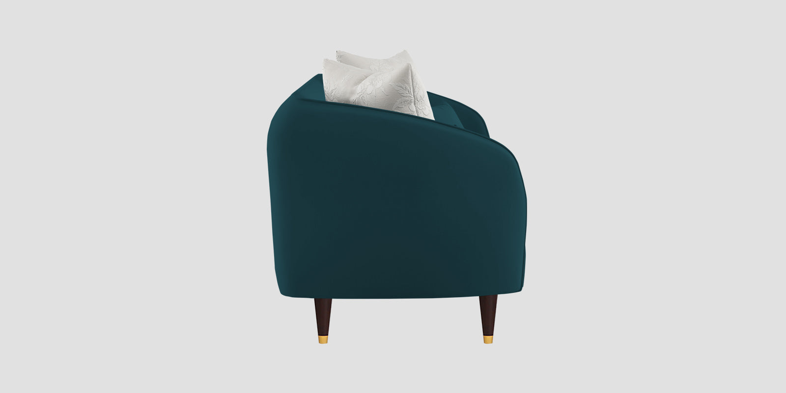 Hairo Velvet 3 Seater Sofa In Arabian Green Colour - Febonic Living