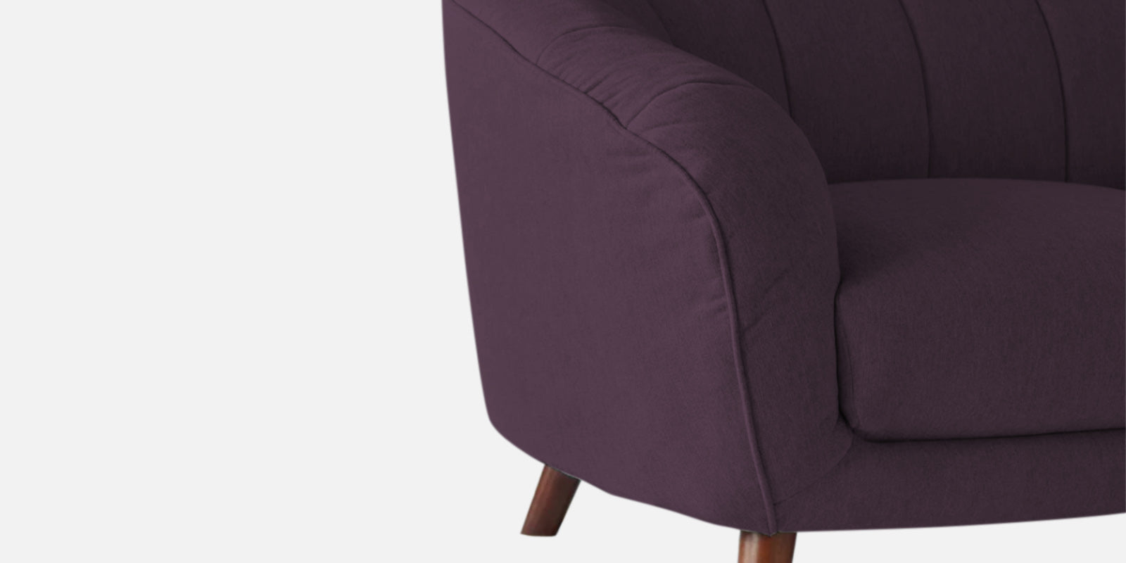 Benjamin Fabric 3 Seater Sofa In Greek Purple Colour - Febonic Living