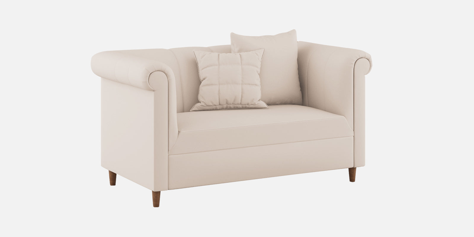 Rubi Velvet 2 Seater Sofa In Camel Beige Colour - Febonic Living