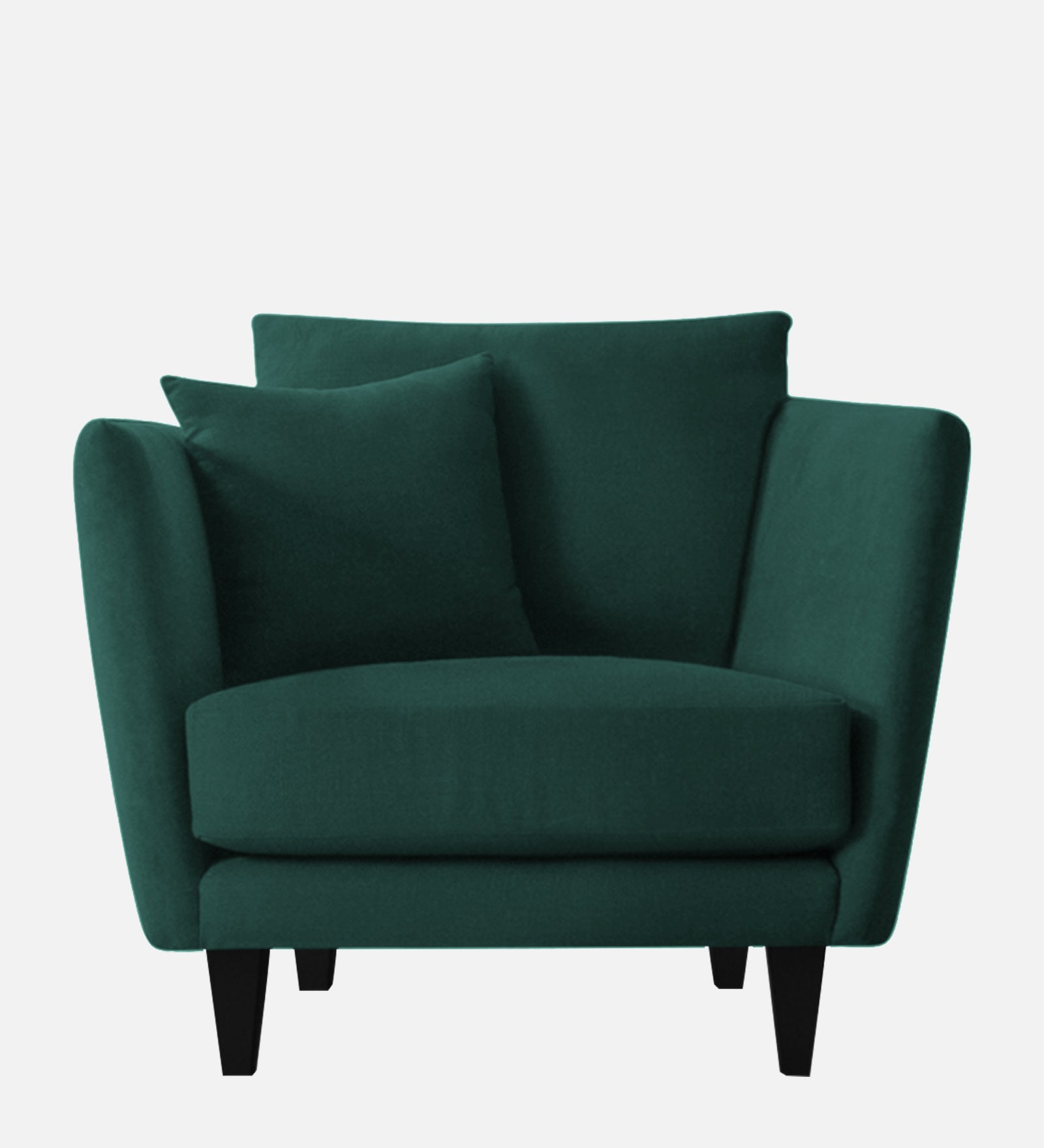 Norway Velvet 1 Seater Sofa In Forest Green Colour - Febonic Living