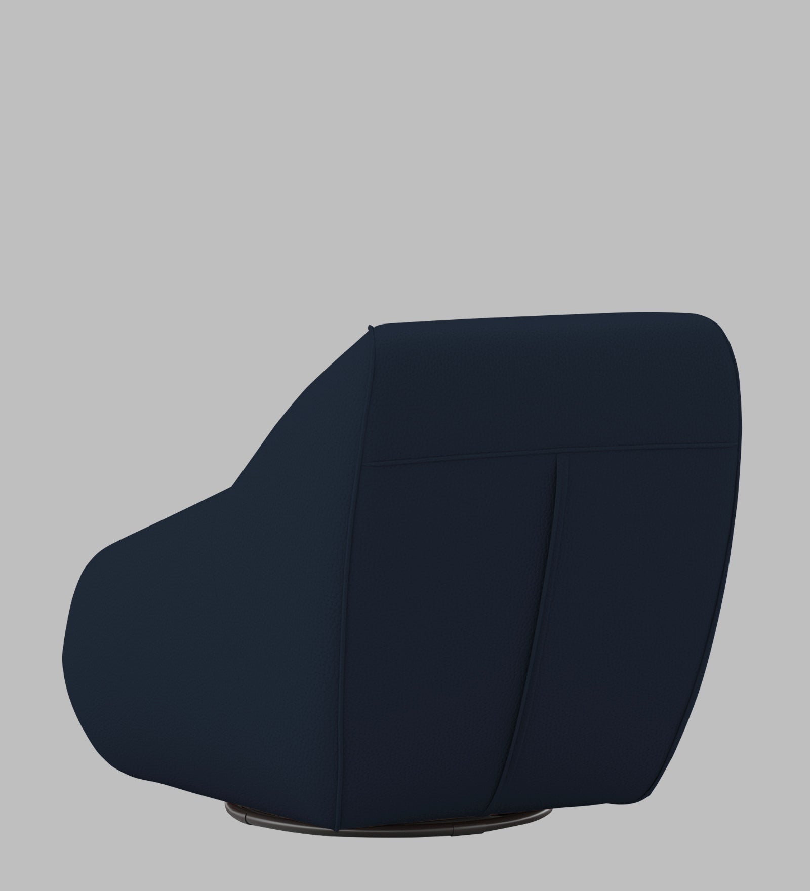 Willow Leatherette Swivel Chair In Berry Blue Colour - Febonic Living