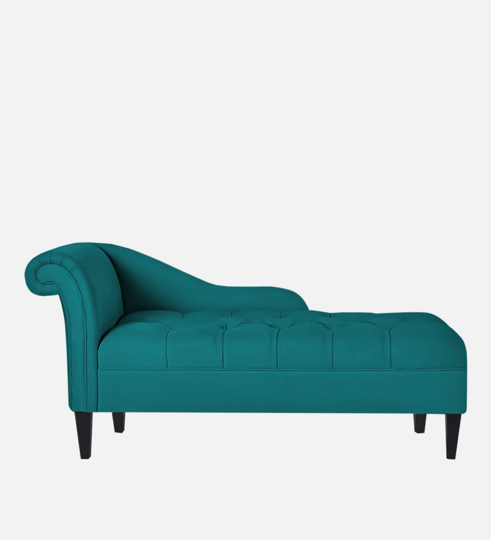 Adria Fabric RHS Chaise Lounger In Sea Green Colour - Febonic Living
