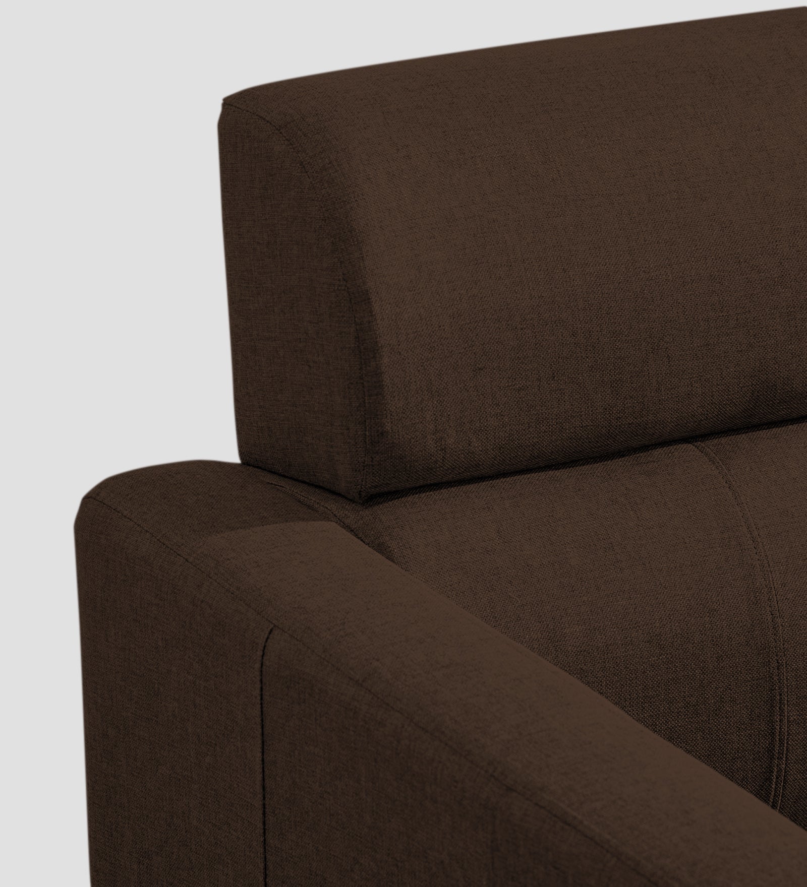 Devo Fabric 1 Seater Sofa In Cidar Brown Colour - Febonic Living