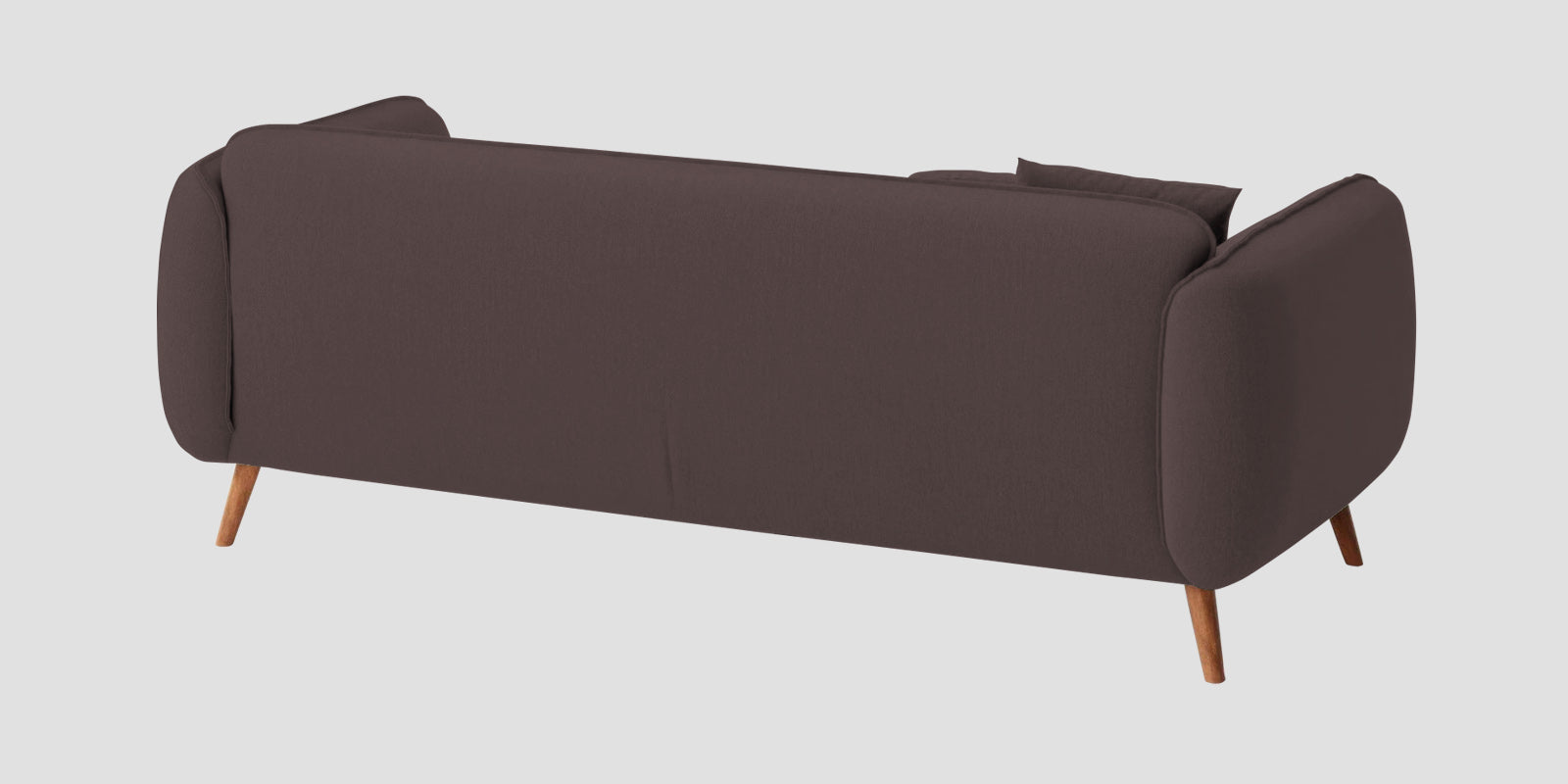 Zia Fabric 3 Seater Sofa In Night Brown Colour - Febonic Living