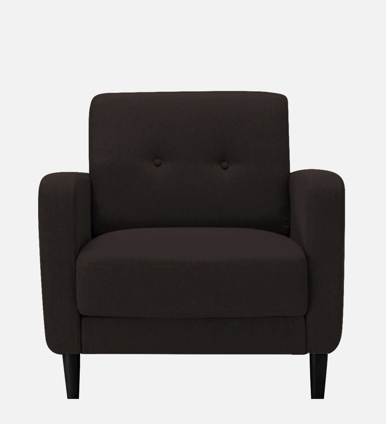 Marq Fabric 1 Seater Sofa In Cara Brown Colour - Febonic Living
