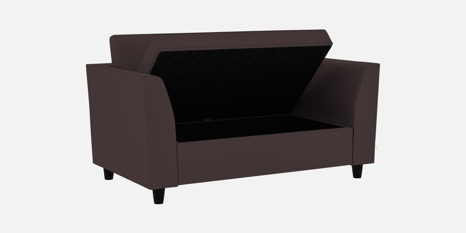 Bristo Velvet 2 Seater Sofa In Mocha Brown Colour With Storage - Febonic Living