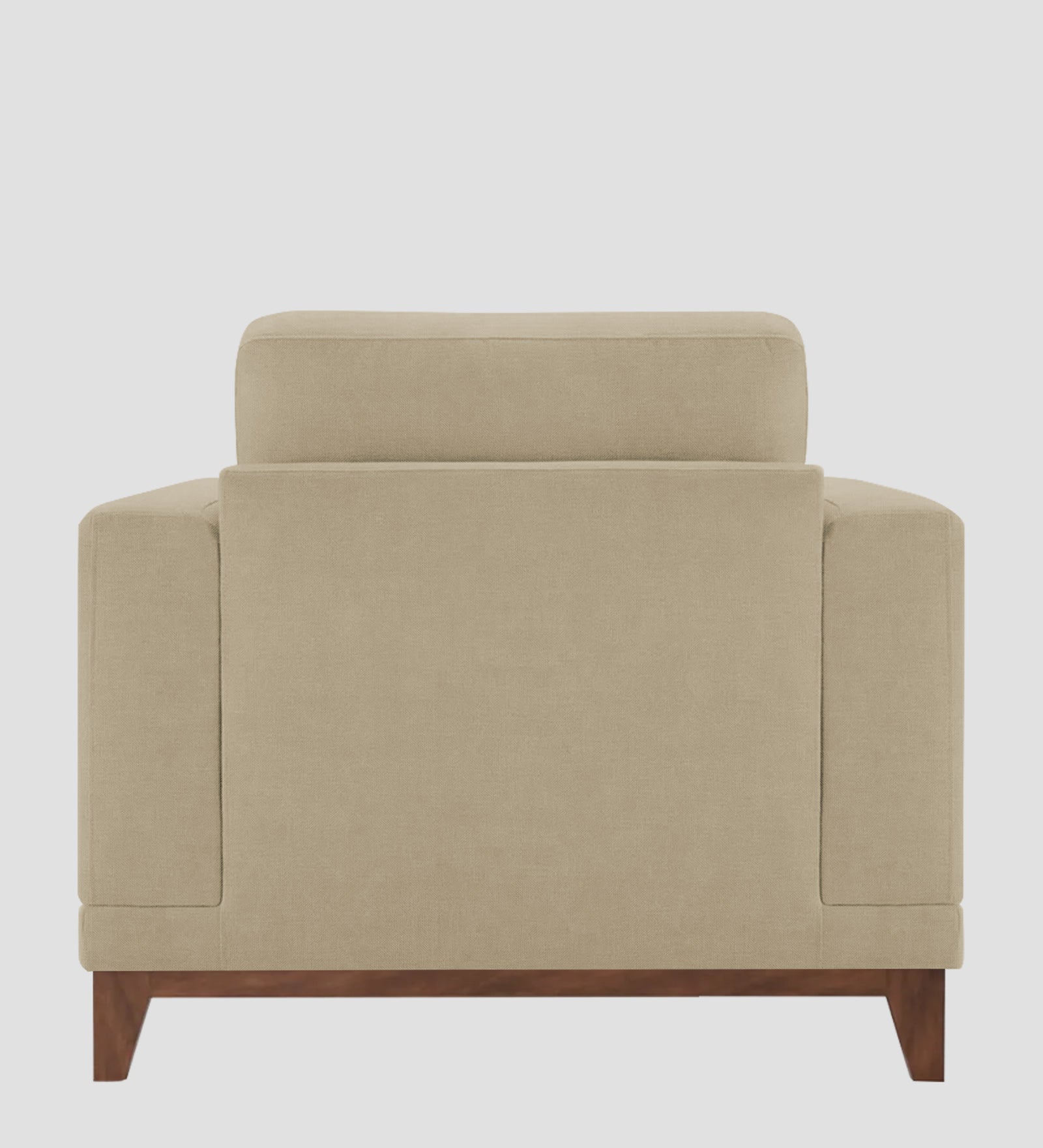 Esha Fabric 1 Seater Sofa In Honey Beige Colour - Febonic Living