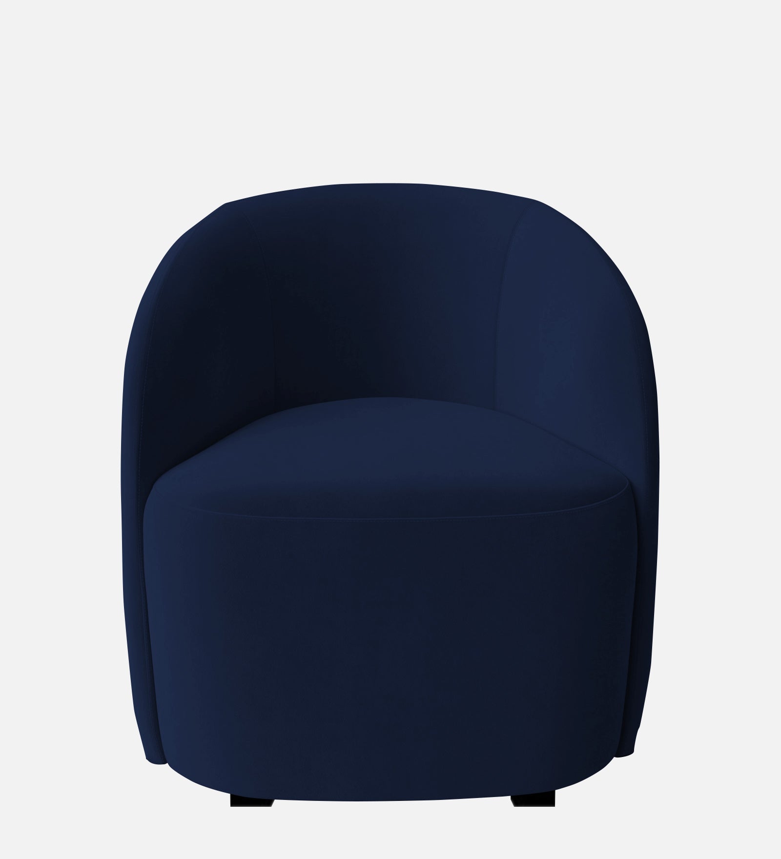 Lucky Velvet Wing Chair In Indigo Blue Colour - Febonic Living