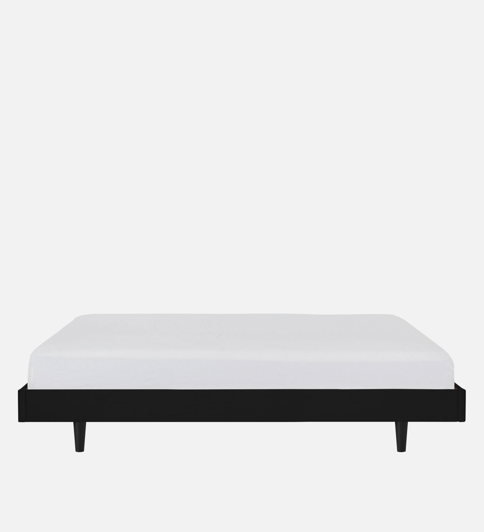 Basi Fabric King Size Bed In Zed Black Colour - Febonic Living