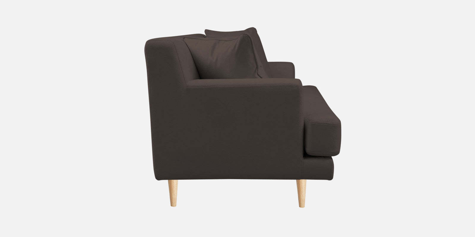 Woody Fabric 2 Seater Sofa In Lito Brown Colour - Febonic Living