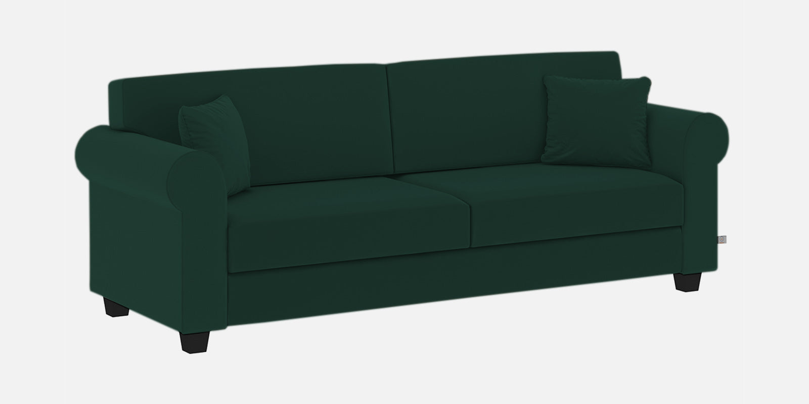 Numonk Velvet 3 Seater Sofa In Forest Green Colour - Febonic Living