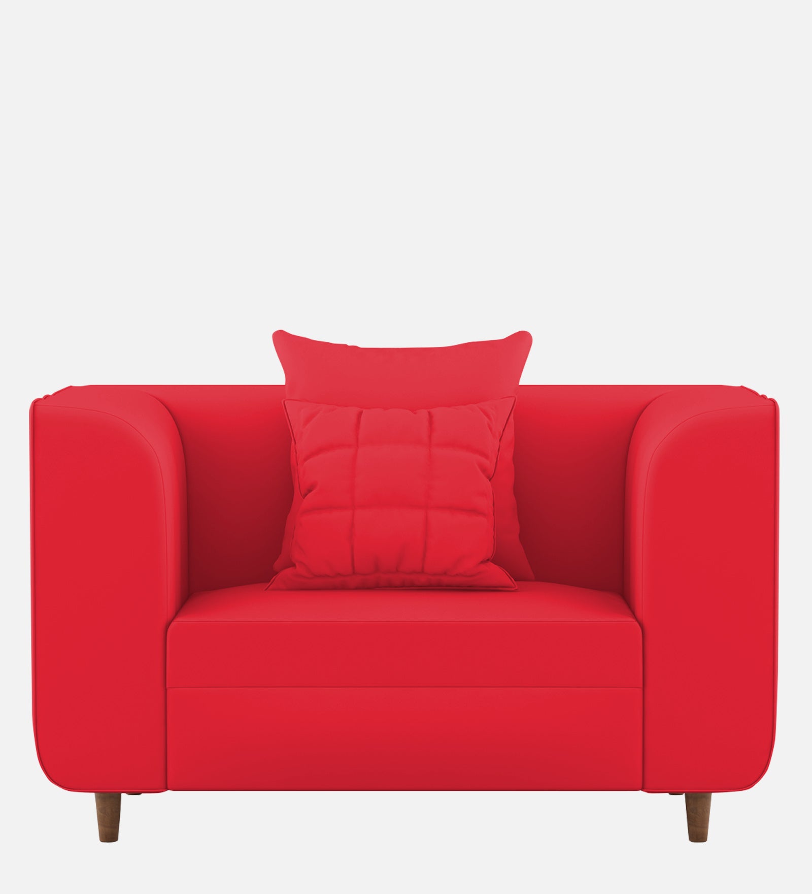 Sumo Velvet 1 Seater Sofa In Ox Blood Maroon Colour - Febonic Living