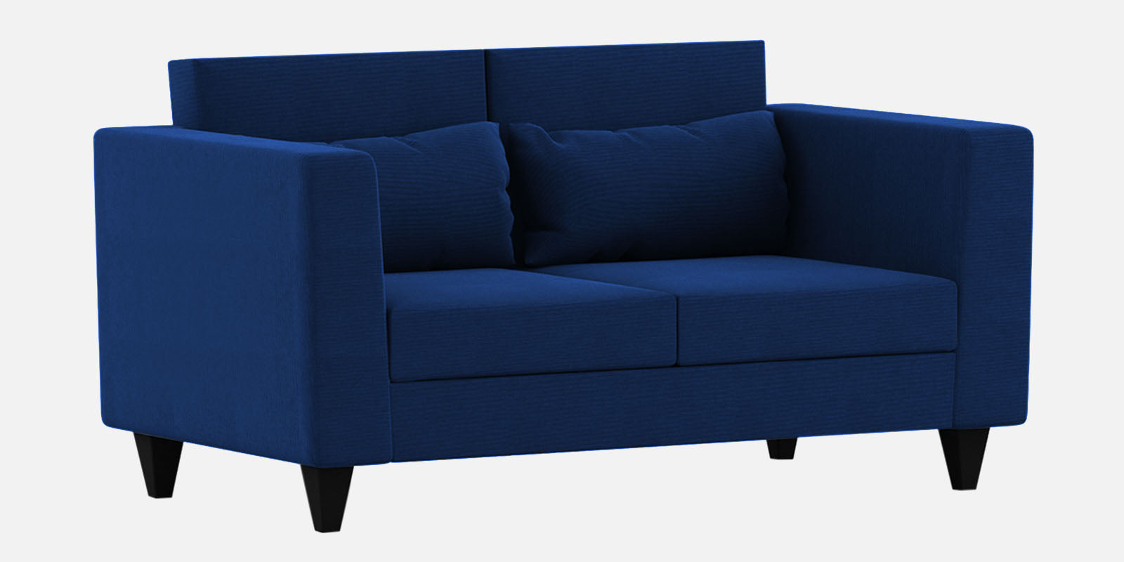 Nipul Fabric 2 Seater Sofa In Royal Blue Colour - Febonic Living