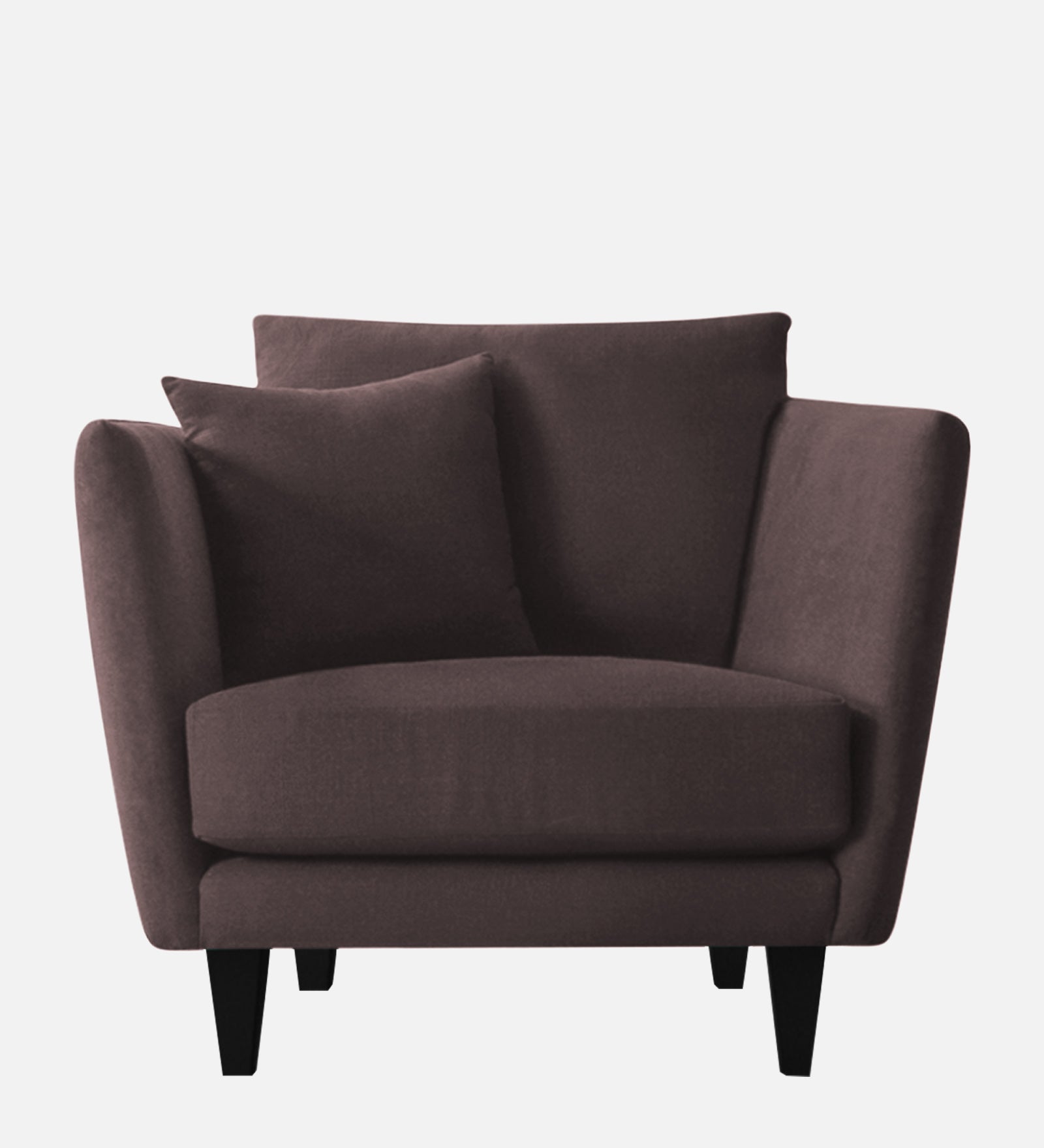 Norway Velvet 1 Seater Sofa In Mocha Brown Colour - Febonic Living
