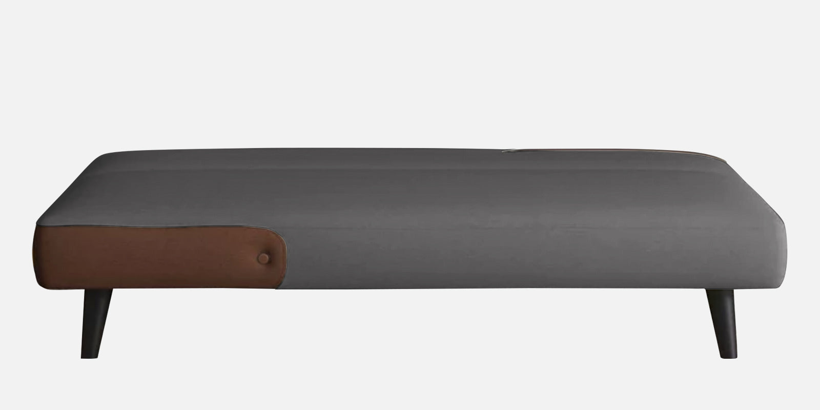 Vedan Fabric 3 Seater Convertible Sofa Cum Bed In Sudo Grey Colour - Febonic Living