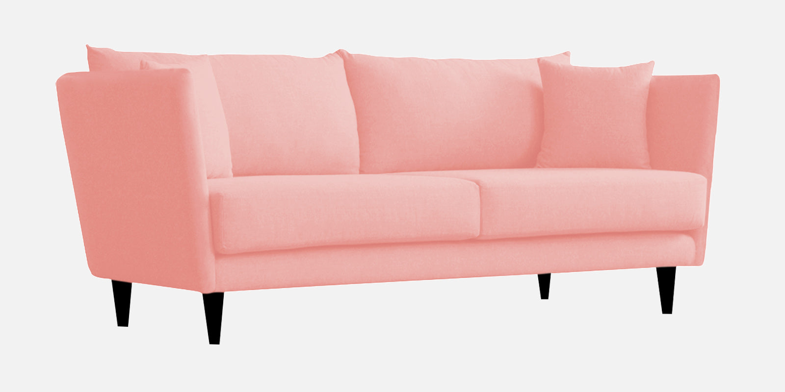 Norway Velvet 3 Seater Sofa In Millennial Pink Colour - Febonic Living