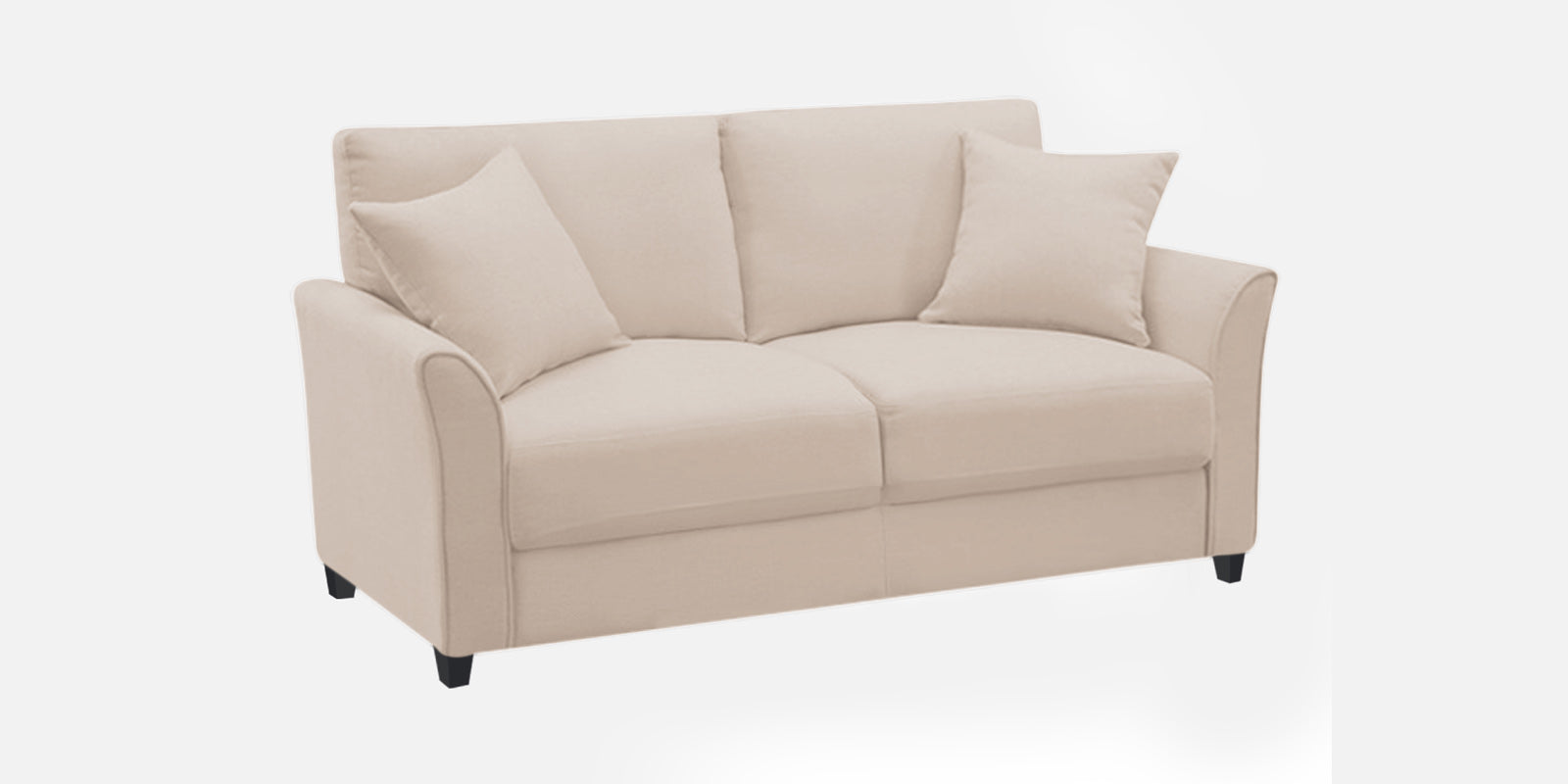 Daroo Velvet 2 Seater Sofa In Camel Beige Colour - Febonic Living