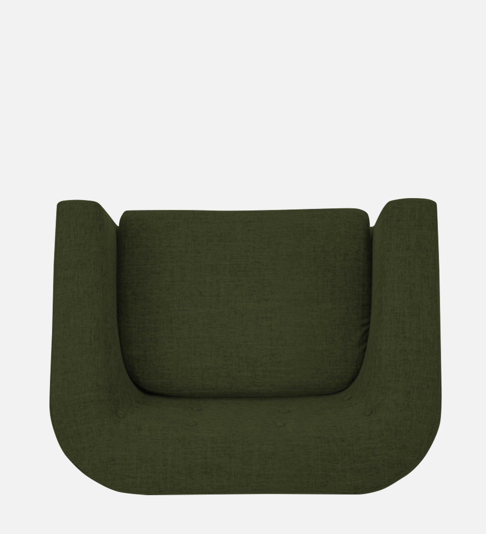 Casper Fabric 1 Seater Sofa In Olive Green Colour - Febonic Living