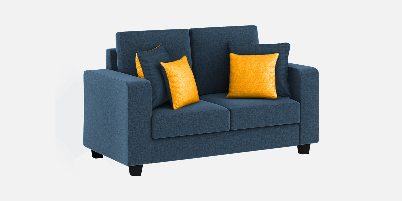 Nabi Fabric 2 Seater Sofa In Light Blue Colour - Febonic Living
