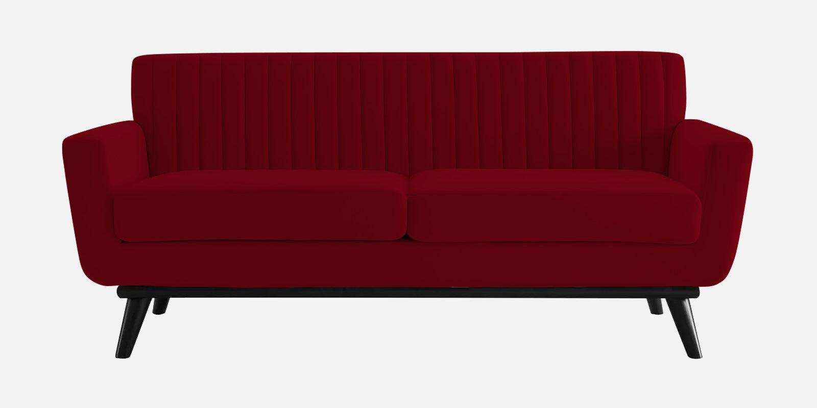 Tucker Velvet 2 Seater Sofa In Cherry Red Colour - Febonic Living