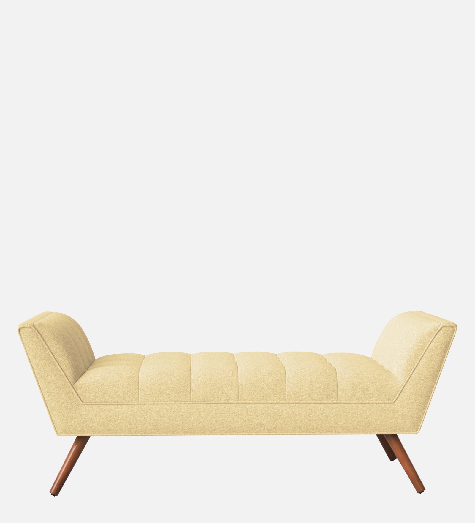 Cartes Velvet Bench In Sandy Beige Colour - Febonic Living
