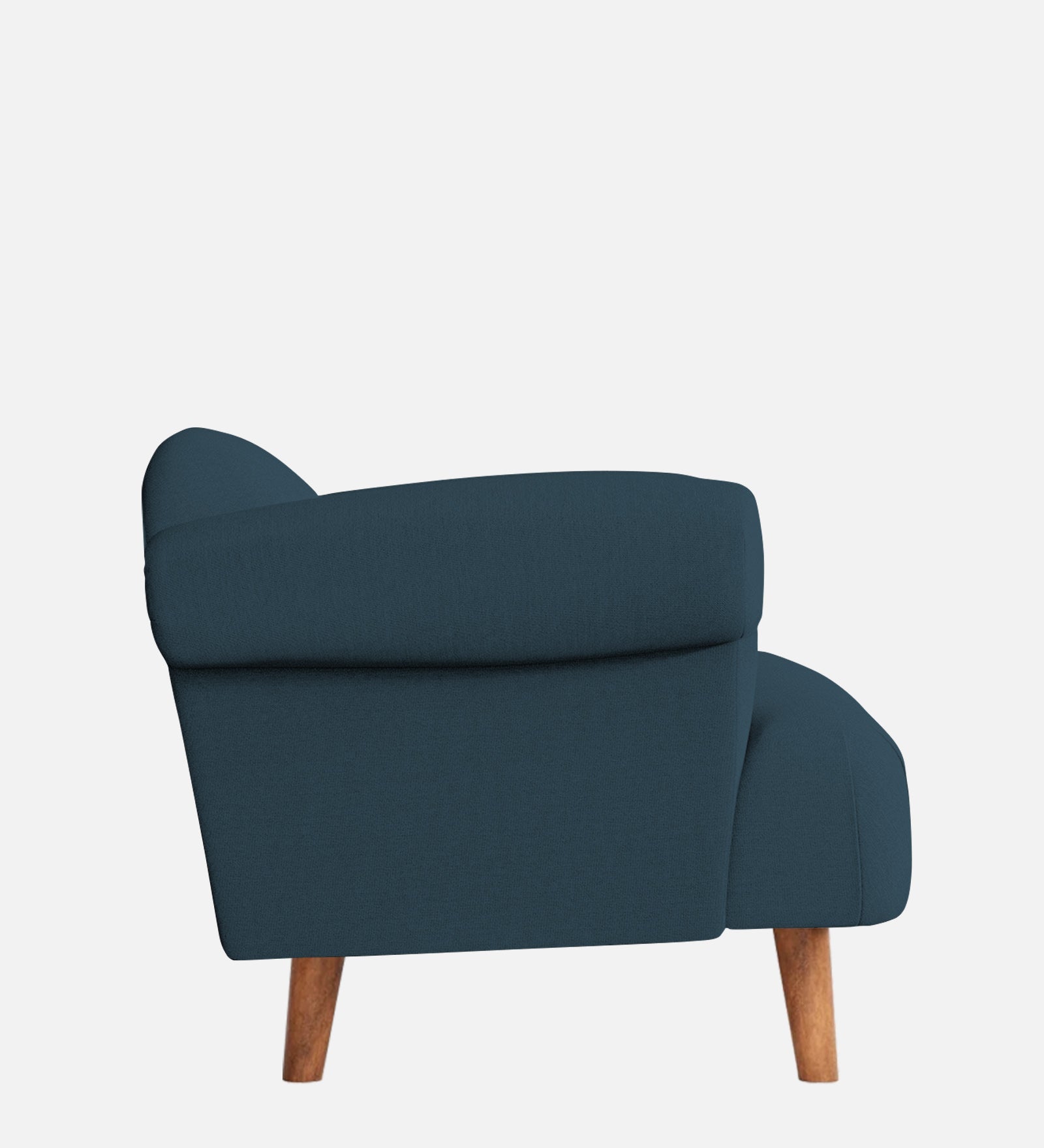 Barber Fabric 1 Seater Sofa In Cool Blue Colour - Febonic Living