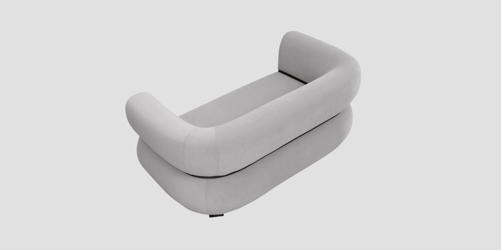 Kula Velvet 2 Seater Sofa In Concrete Grey Colour - Febonic Living