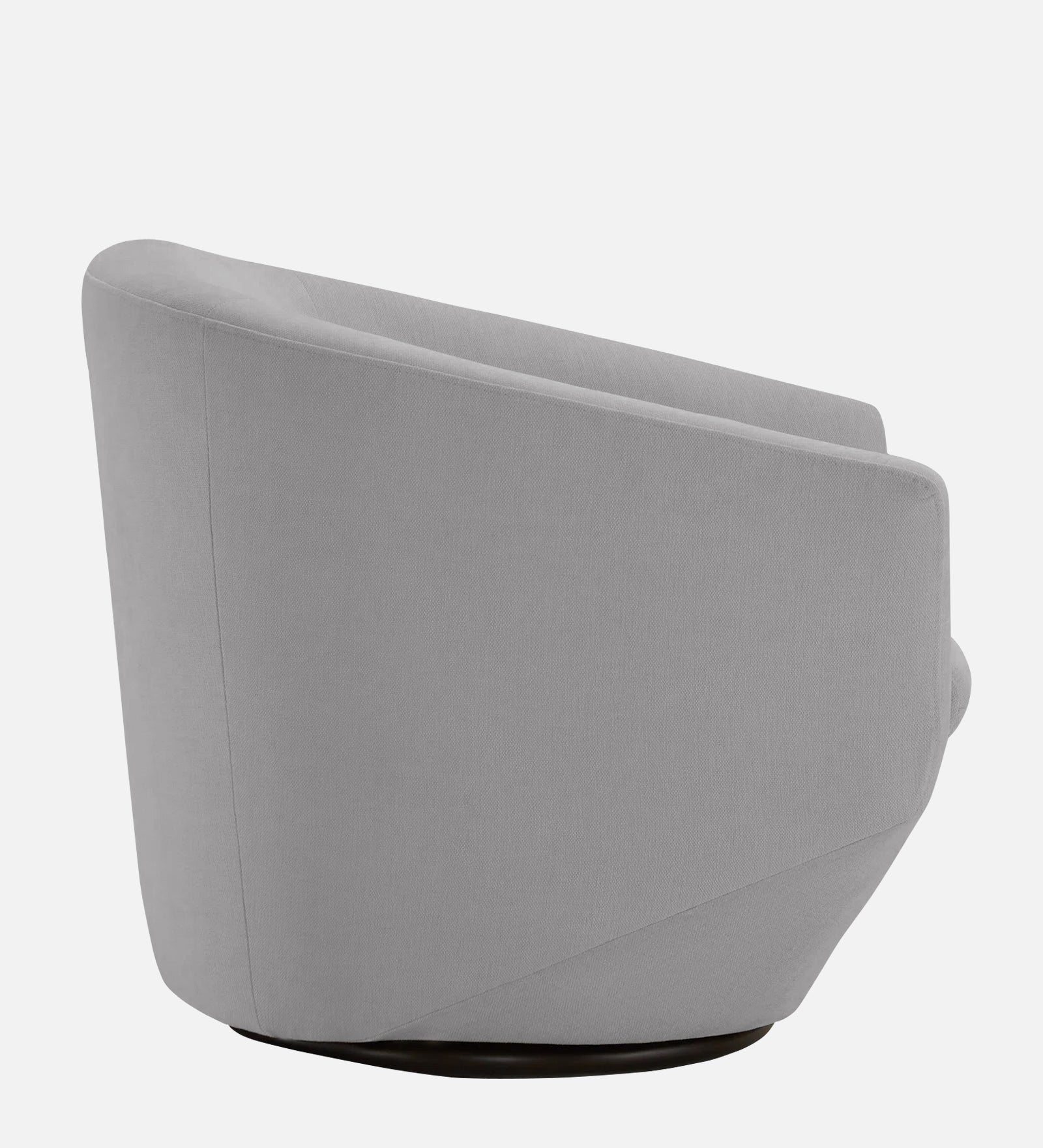Haddie Velvet Swivel Chair In Light Grey Colour - Febonic Living