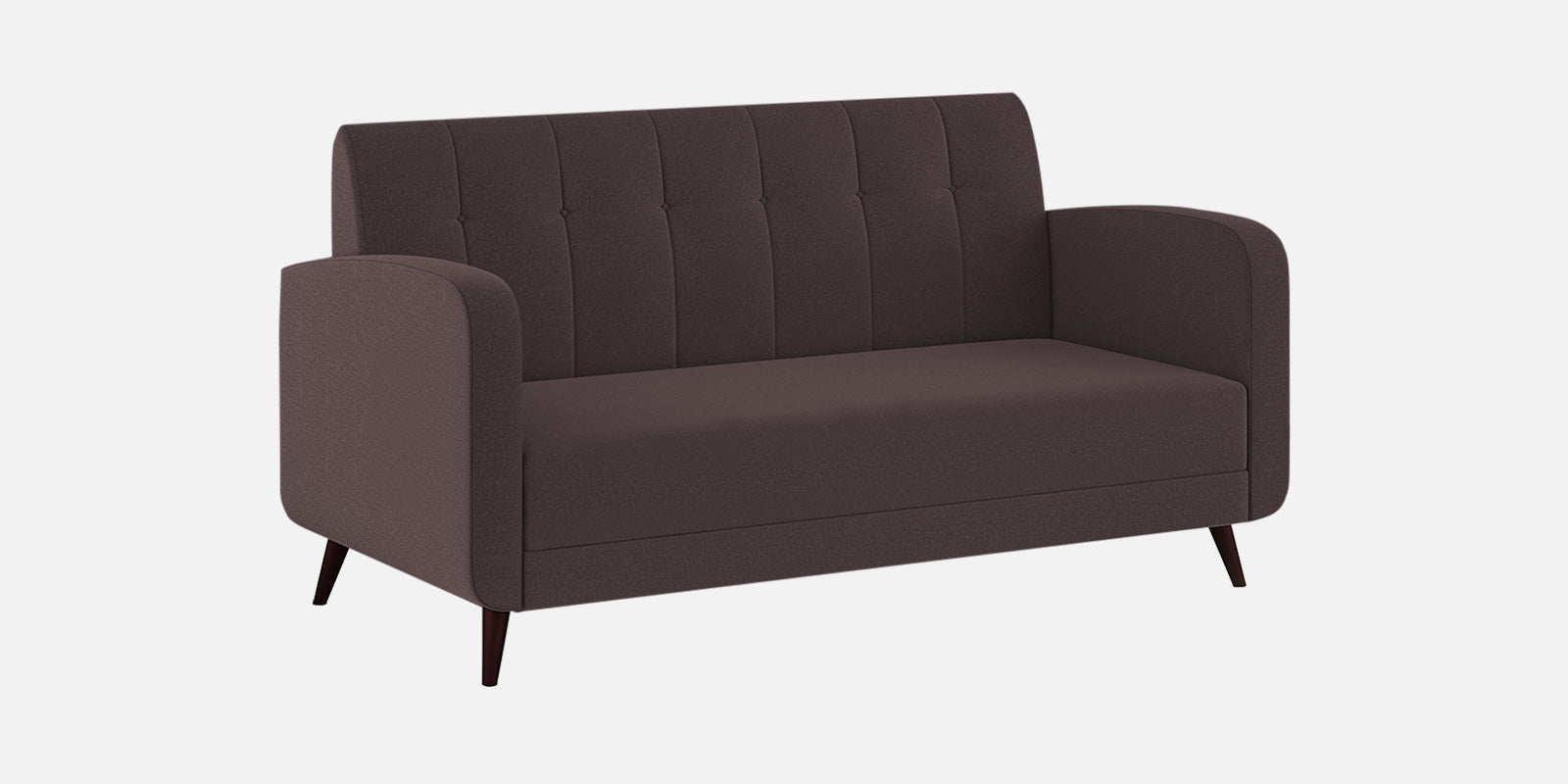 Wiki Velvet 3 Seater Sofa In Mocha Brown Colour - Febonic Living